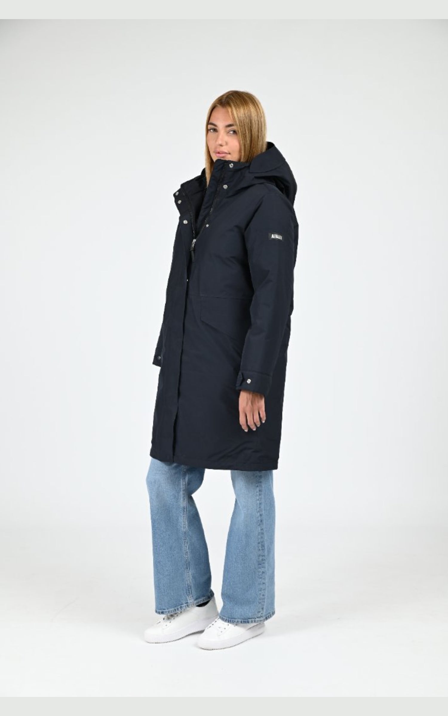 Parka Textile Femme Aigle, modèle Aiw25woui009 de couleur noir