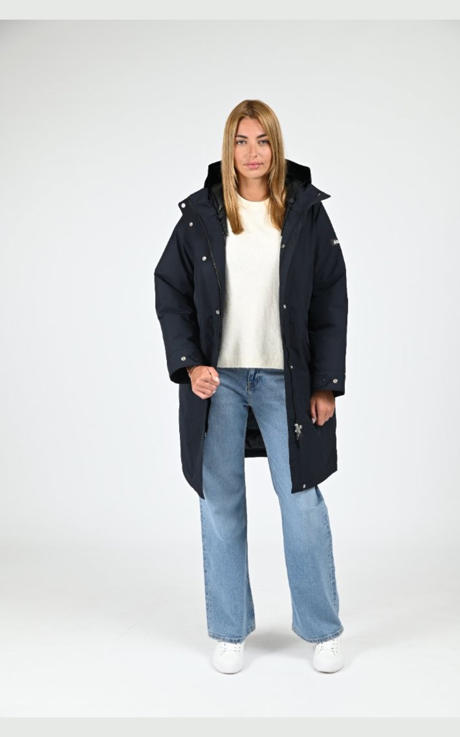 Parka Textile Femme Aigle, modèle Aiw25woui009 de couleur noir