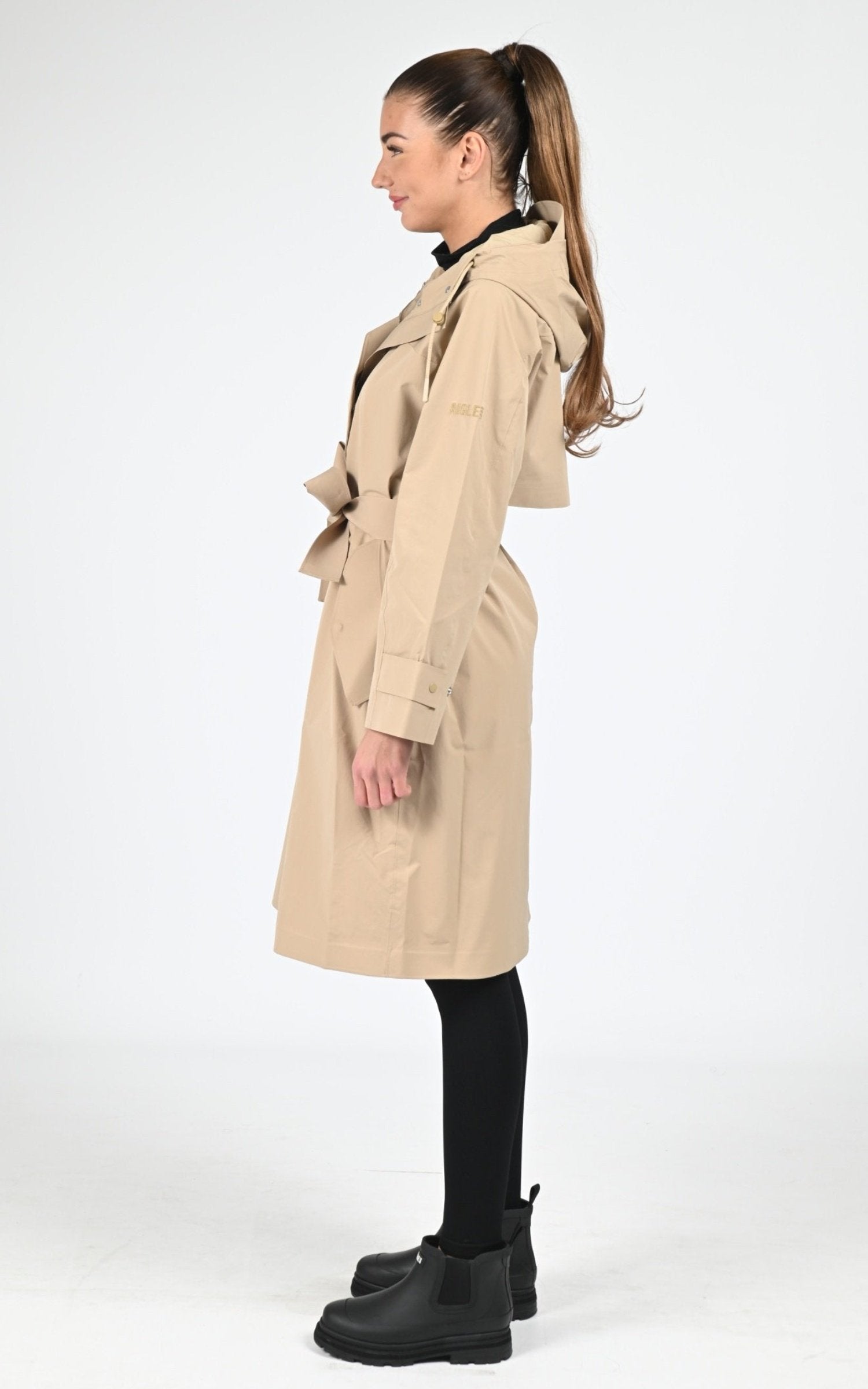 Trench Textile Femme Aigle, modèle Aiw25wout010 de couleur osier