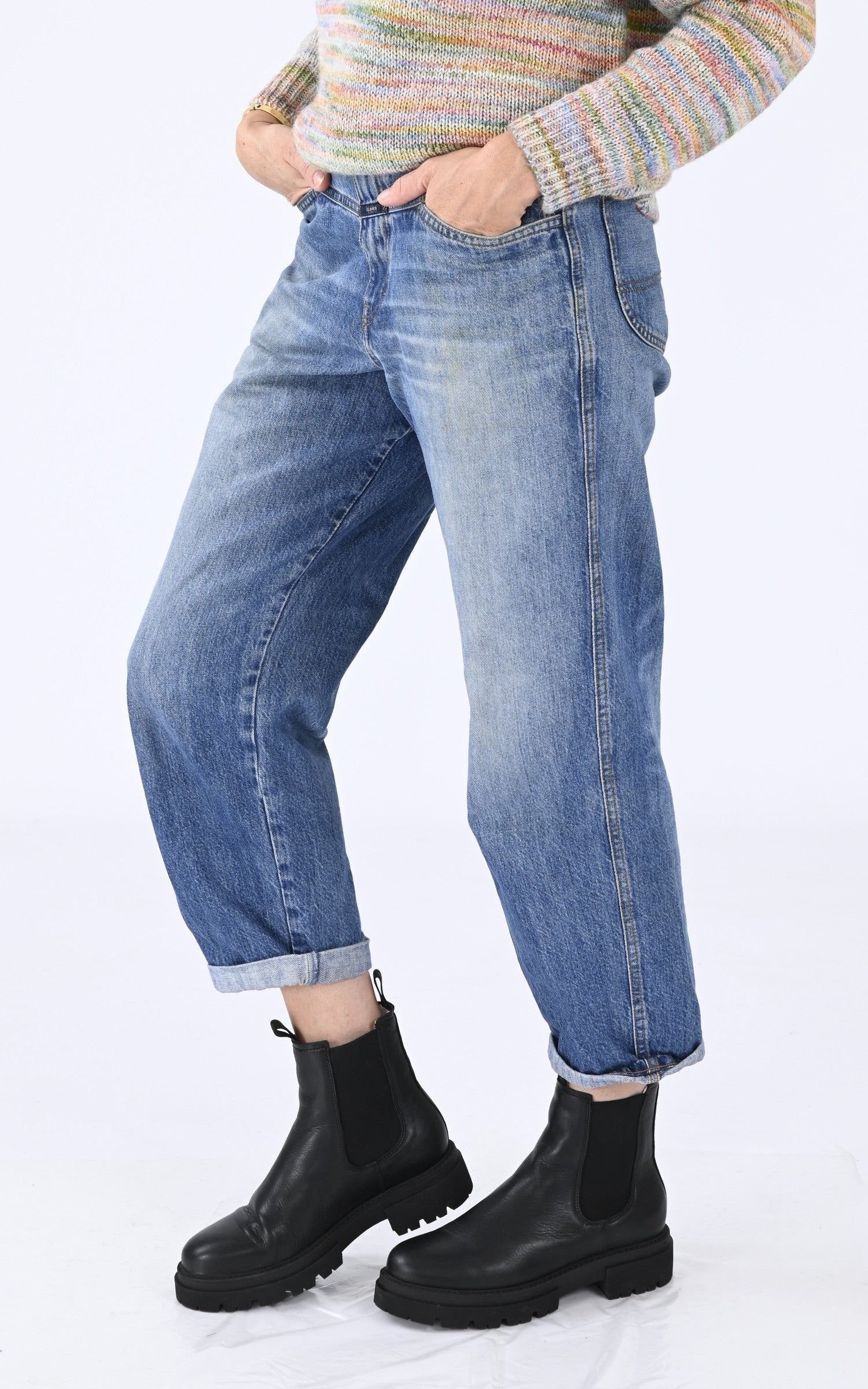 Chaussures Cuir Femme Blackstone, modèle Al412 de couleur noir - vue ouverte 1