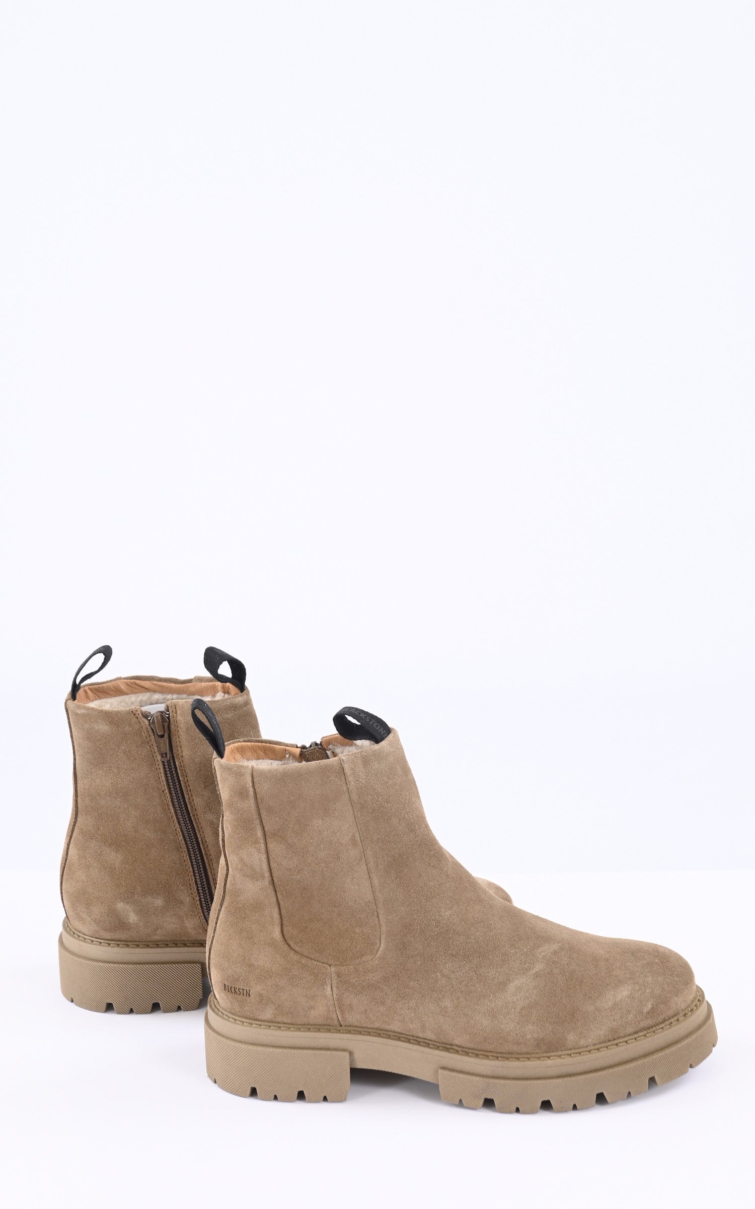 Boots Cuir Femme Blackstone, modèle Al475 de couleur marron - vue intérieure