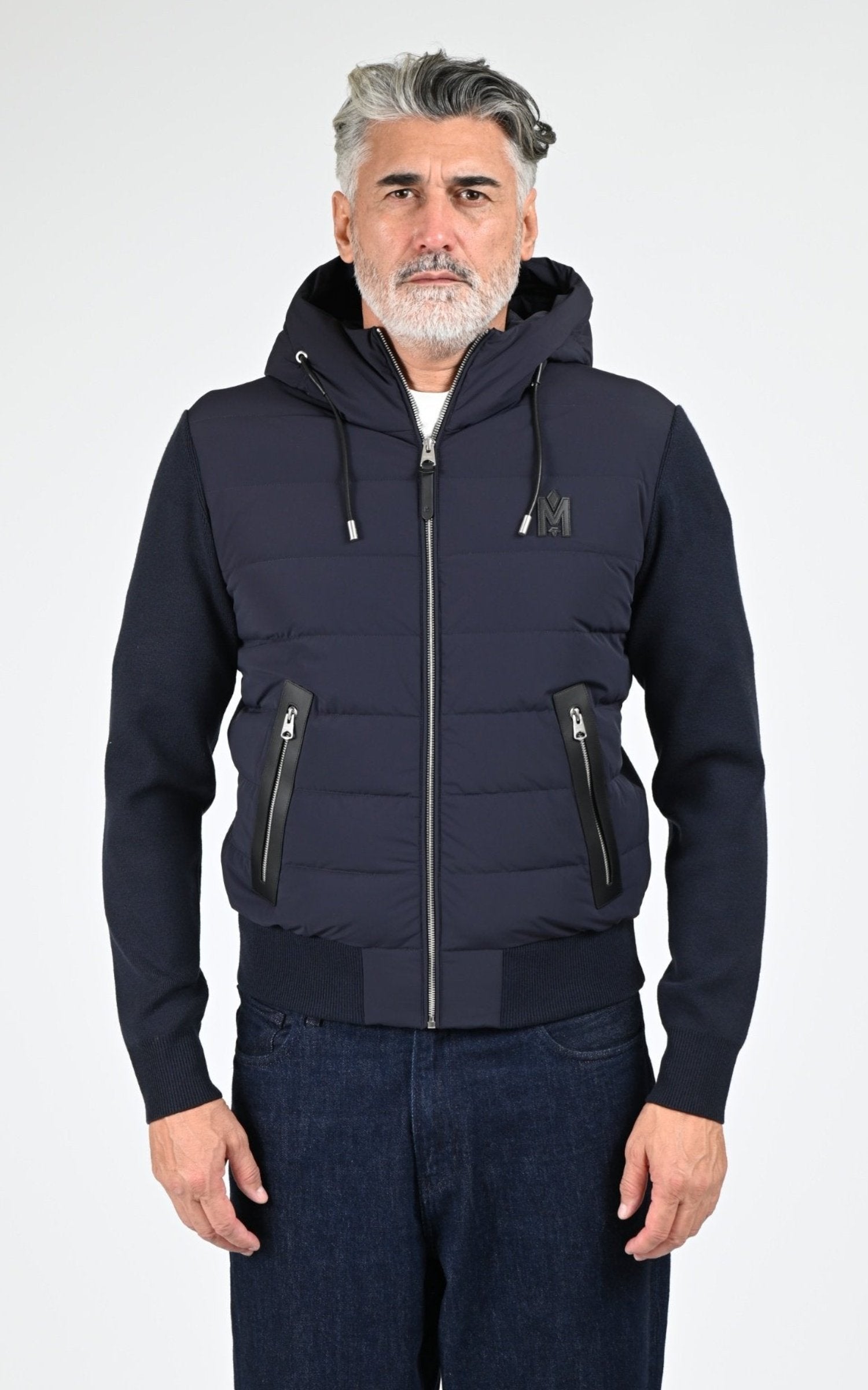 Gilet doudoune Textile Homme Mackage, modèle Andrew-z de couleur navy
