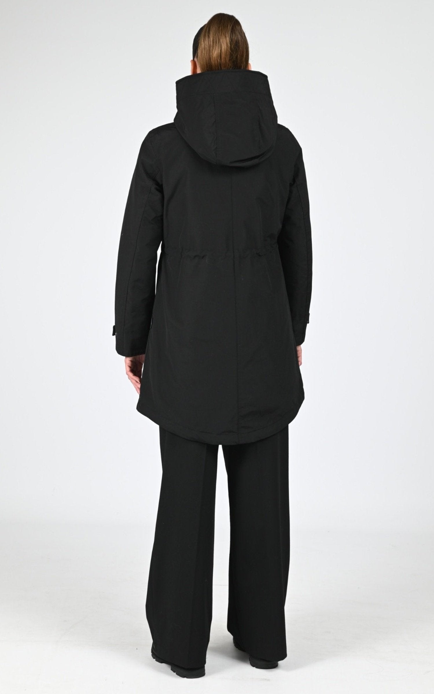 Parka Textile Femme Woolrich, modèle Authentic 3en1 ou1105 de couleur black