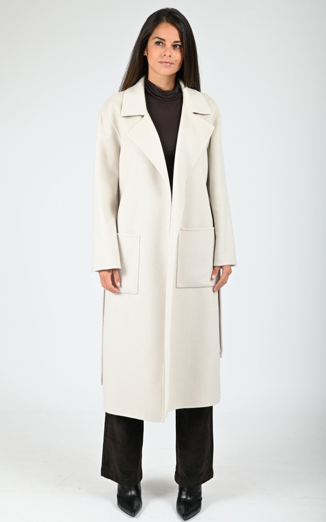 Manteau long en laine Allegoria beige