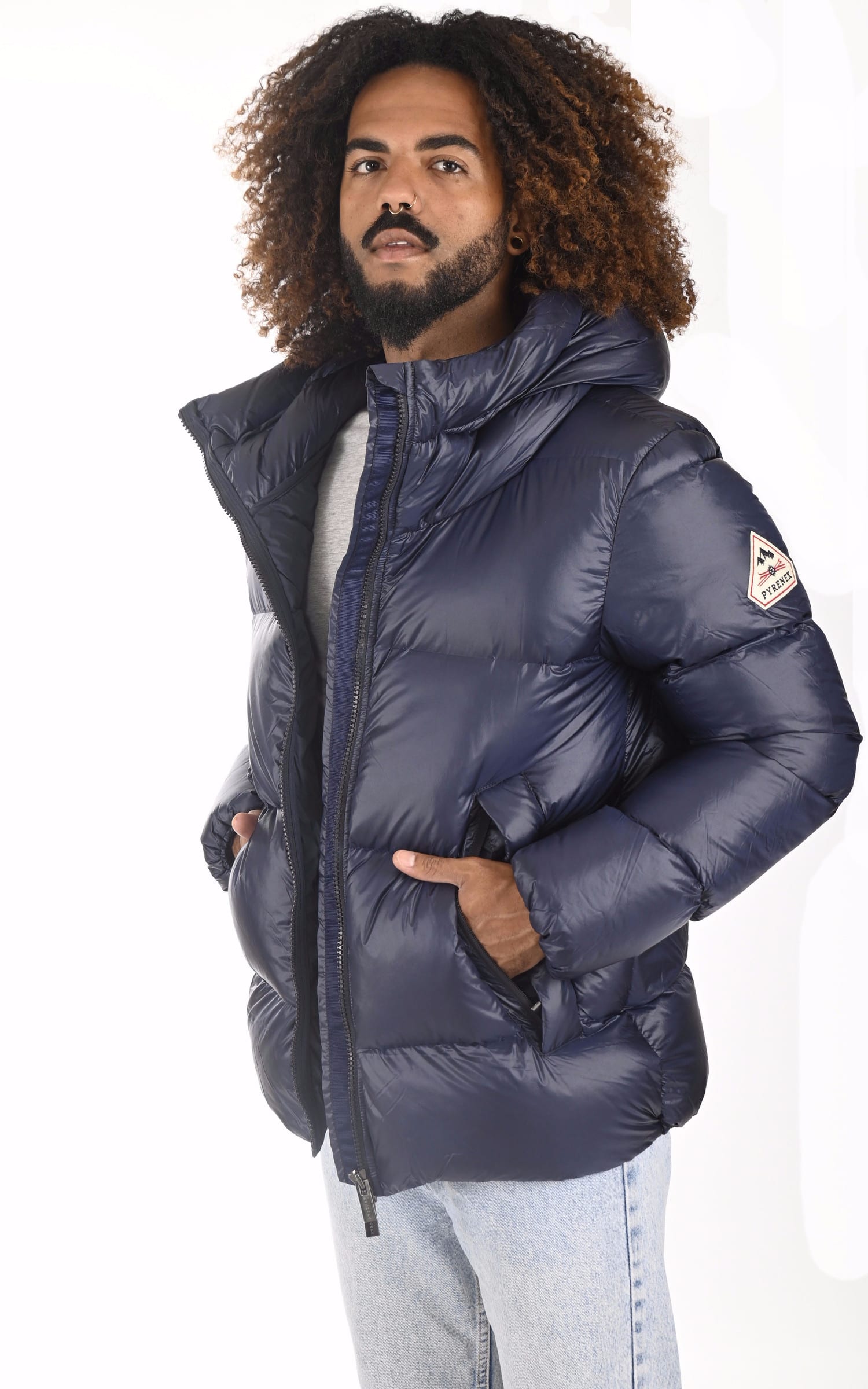 Bl doudoune Textile Homme Pyrenex, modèle Barry 2 ff de couleur bleu 1