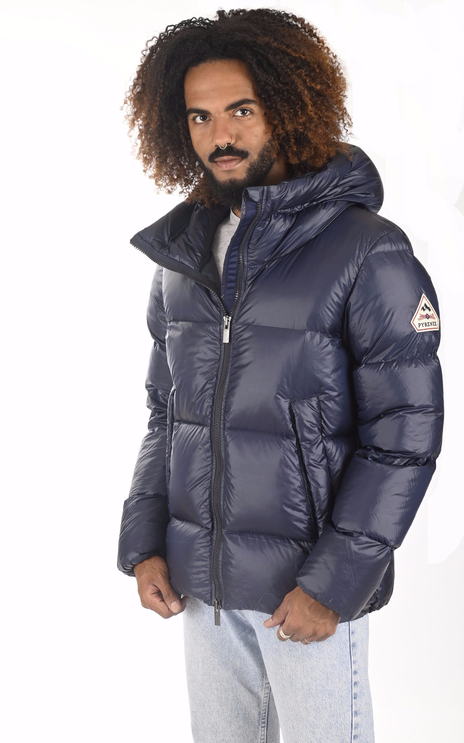 Bl doudoune Textile Homme Pyrenex, modèle Barry 2 ff de couleur bleu 2