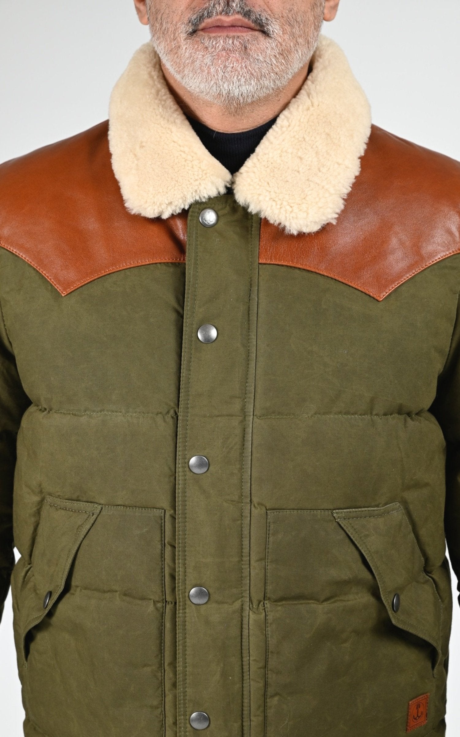 Veste Textile Homme Iron And Resin, modèle Basin jacket 102096 de couleur olive