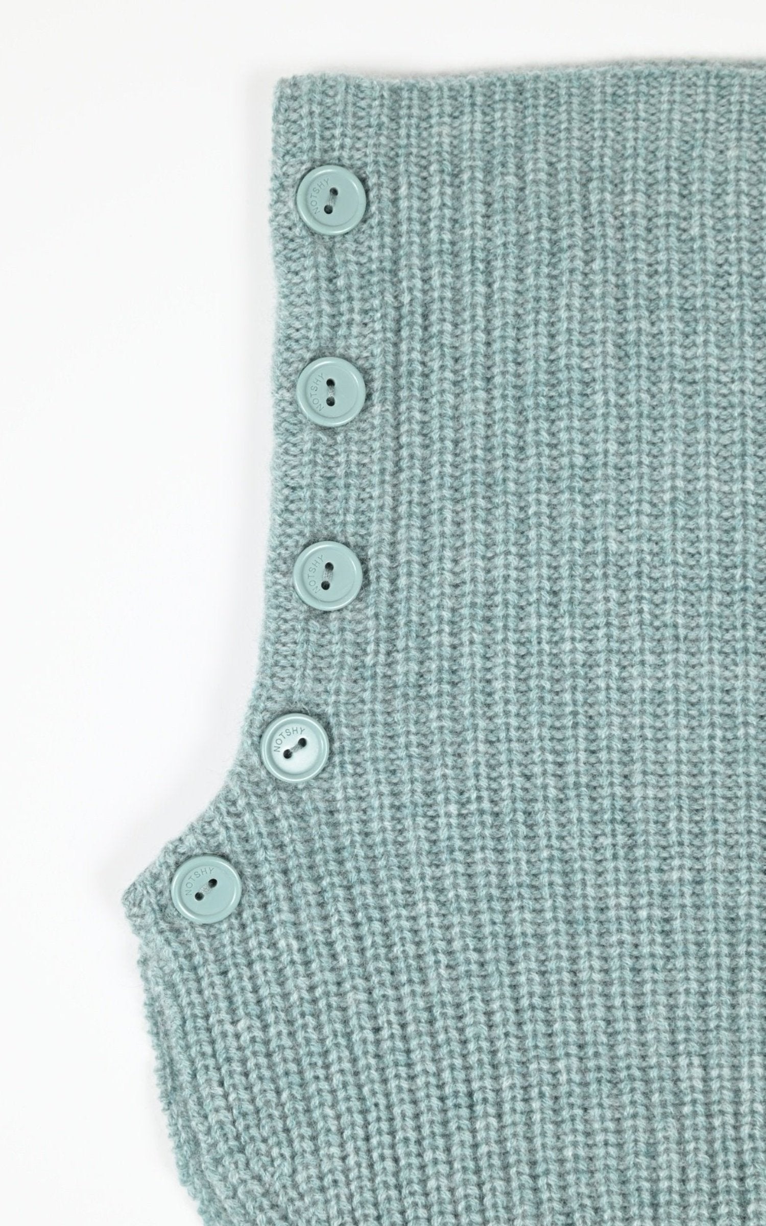 Col Textile Femme Notshy, modèle Baya 4702518 de couleur aquamarine