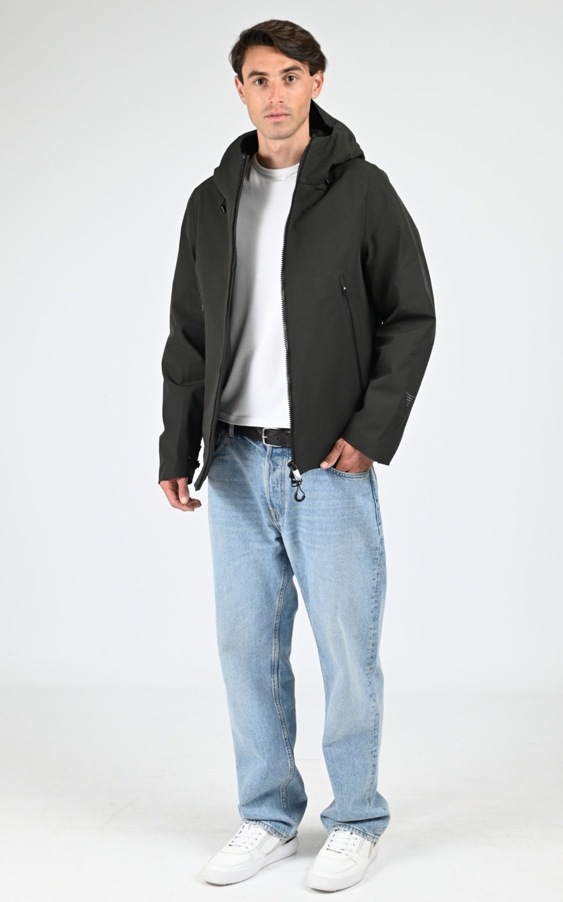 Blouson Textile Homme Krakatau, modèle Bicep qm551 de couleur dark green