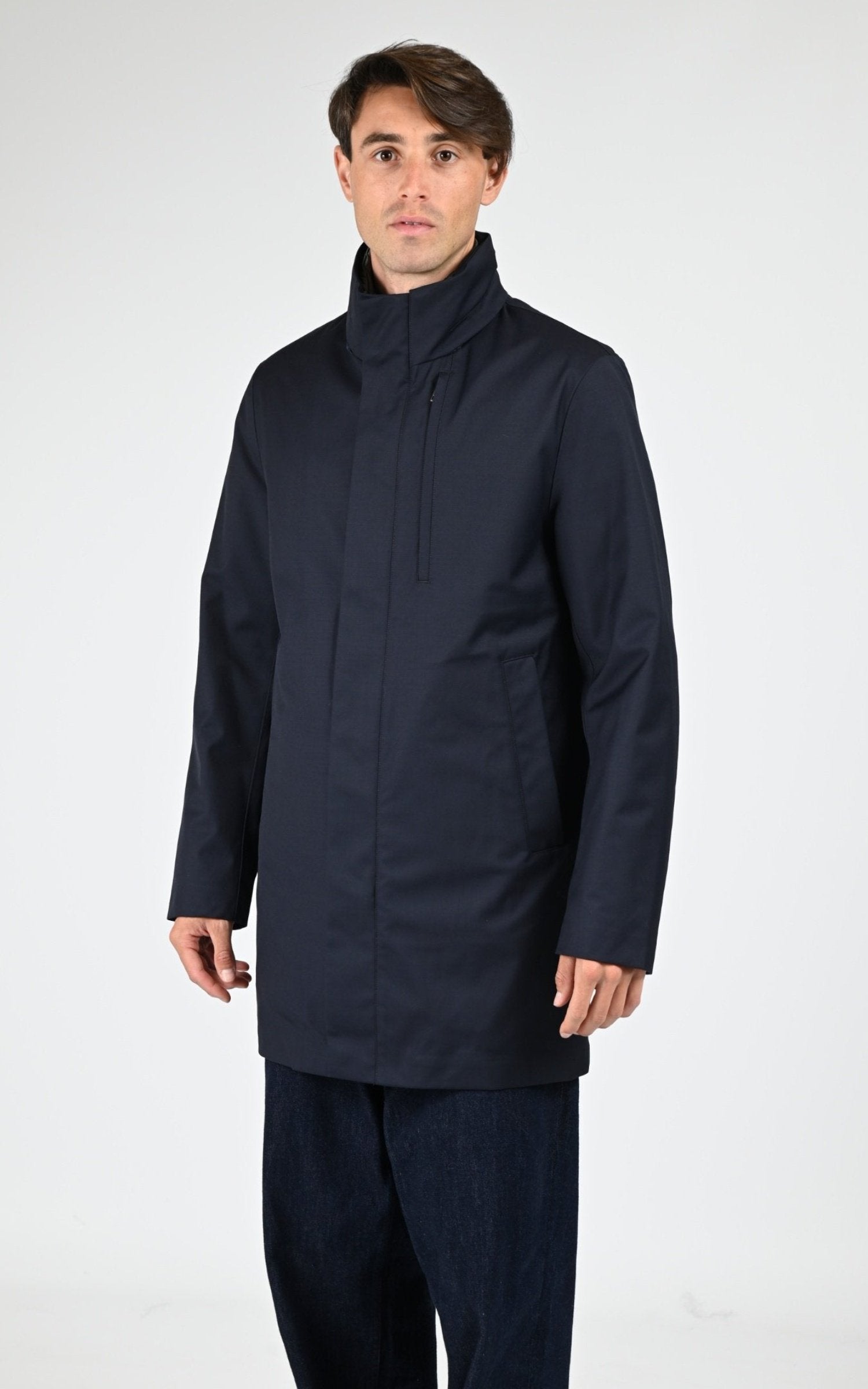 Parka Textile Homme Duno, modèle Blake mio de couleur blu & verde