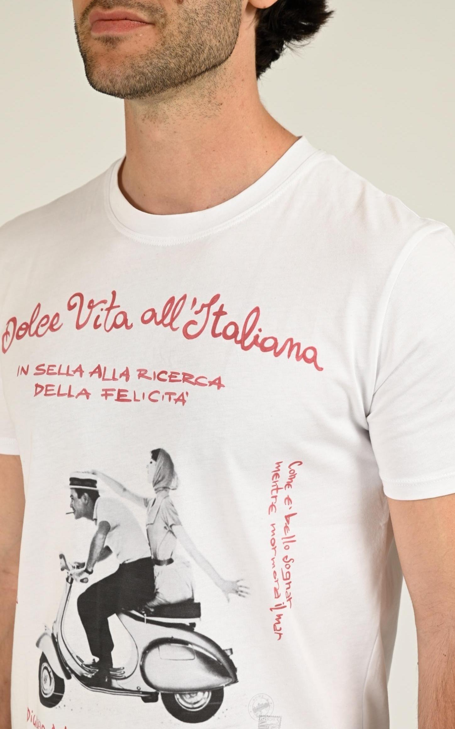 T-shirt Textile Homme Bob, modèle Blawy vr0396 de couleur bianco