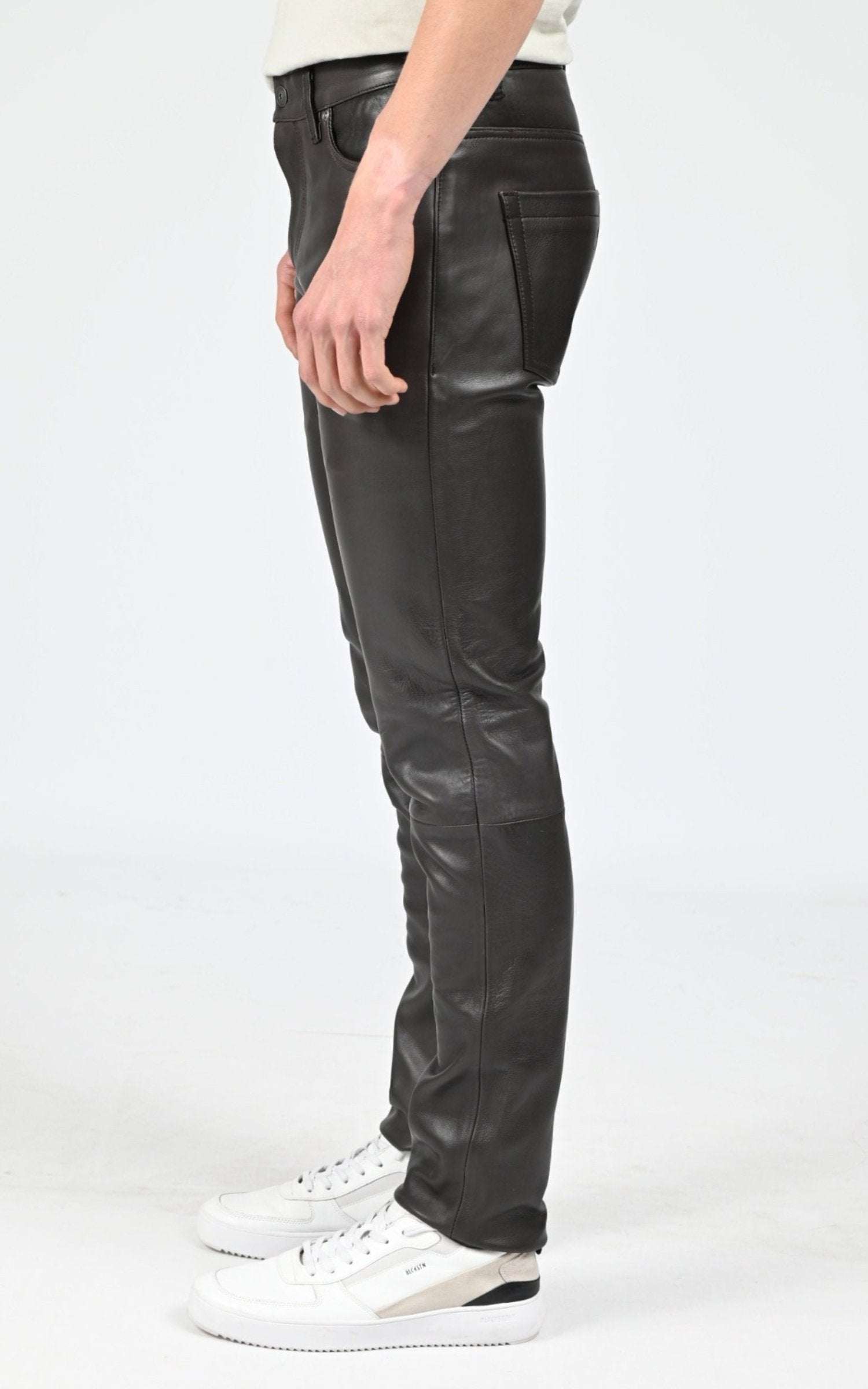 Pantalon Cuir Homme Daytona 73, modèle Booling 101493 de couleur marron
