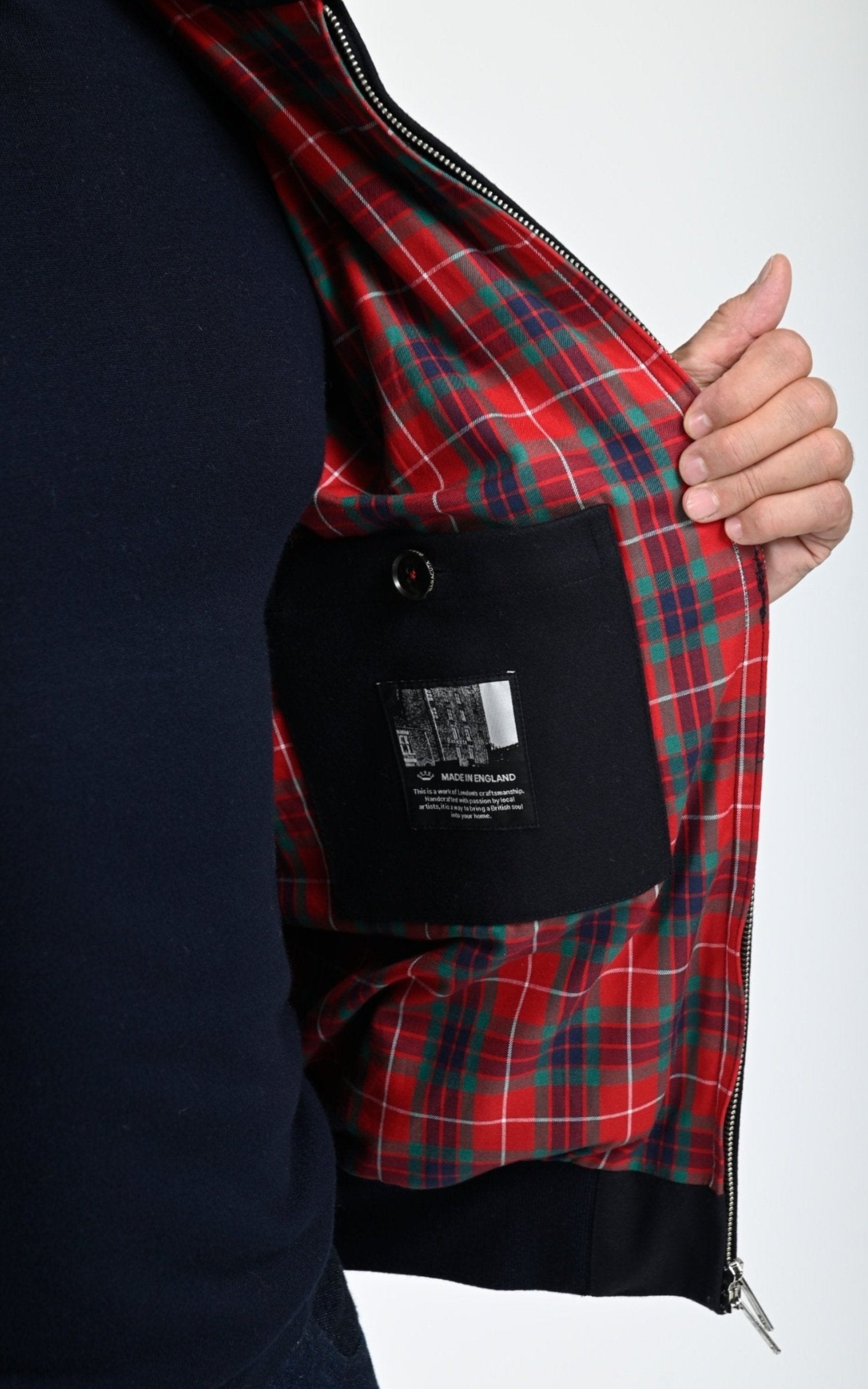 Blouson Textile Homme Baracuta, modèle Brcps1076 de couleur deep blue 397