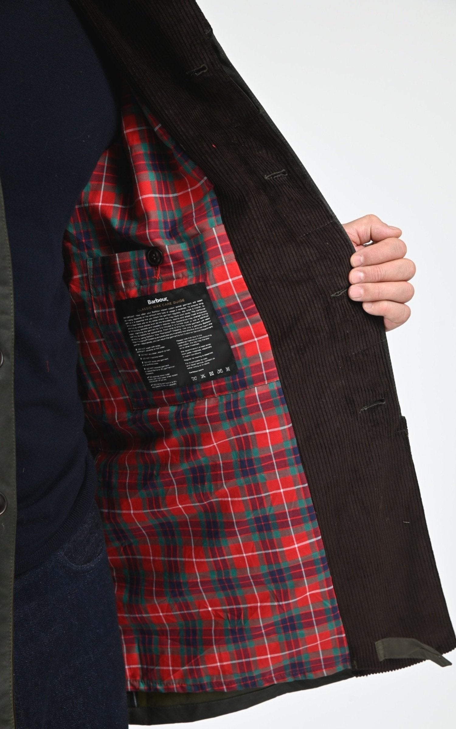 3/4 Textile Homme Baracuta, modèle Brcps1157 de couleur olive 634