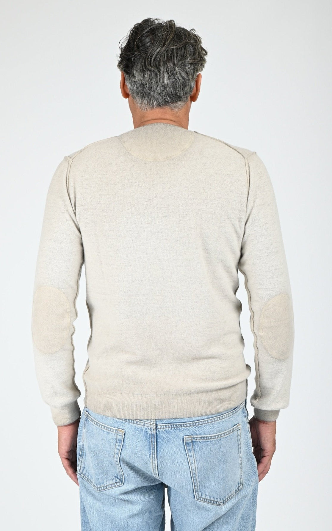 Pull en laine imprimé Bristol beige