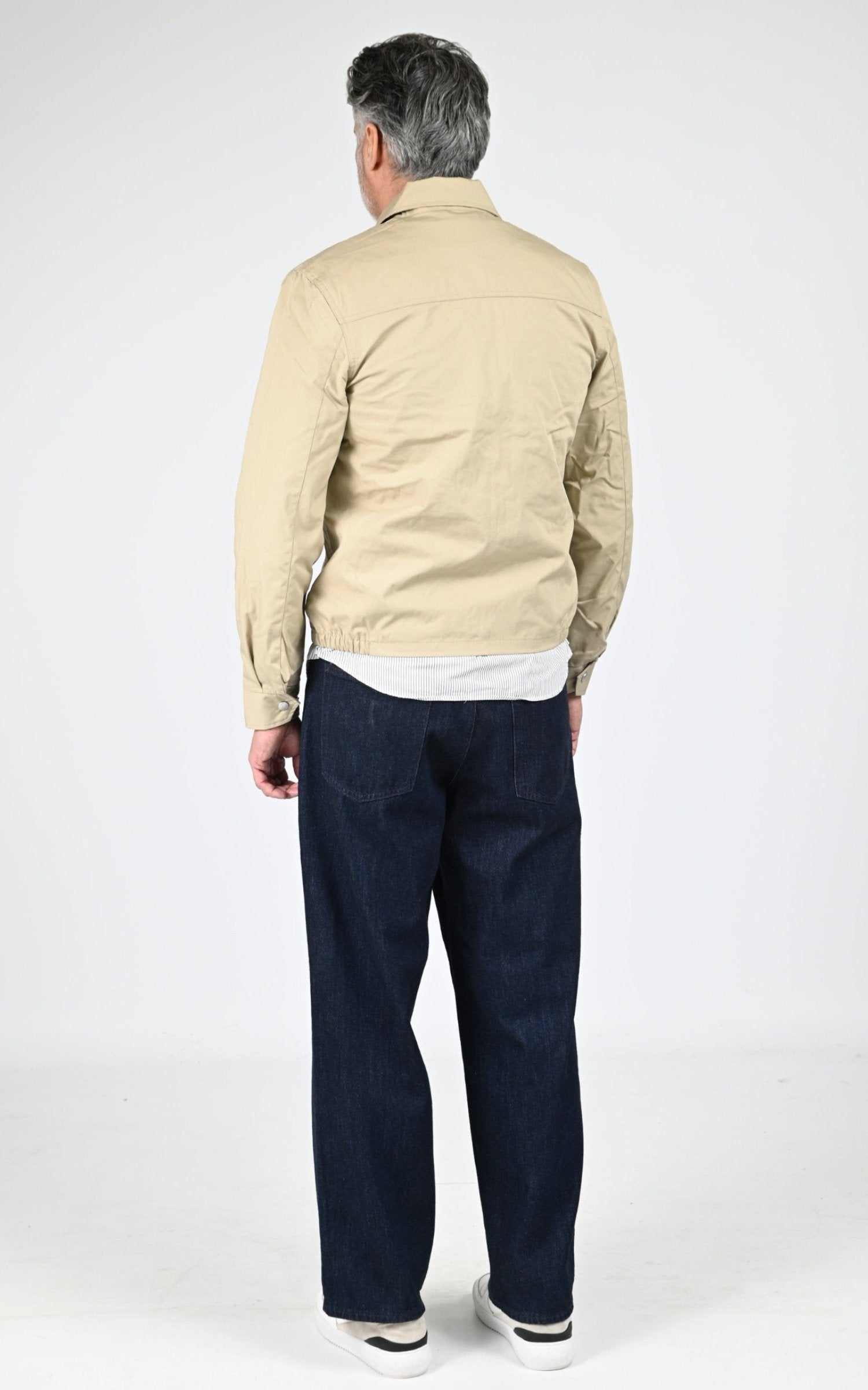 Blouson Textile Homme Jaj -Schott-, modèle Cadams de couleur light beige