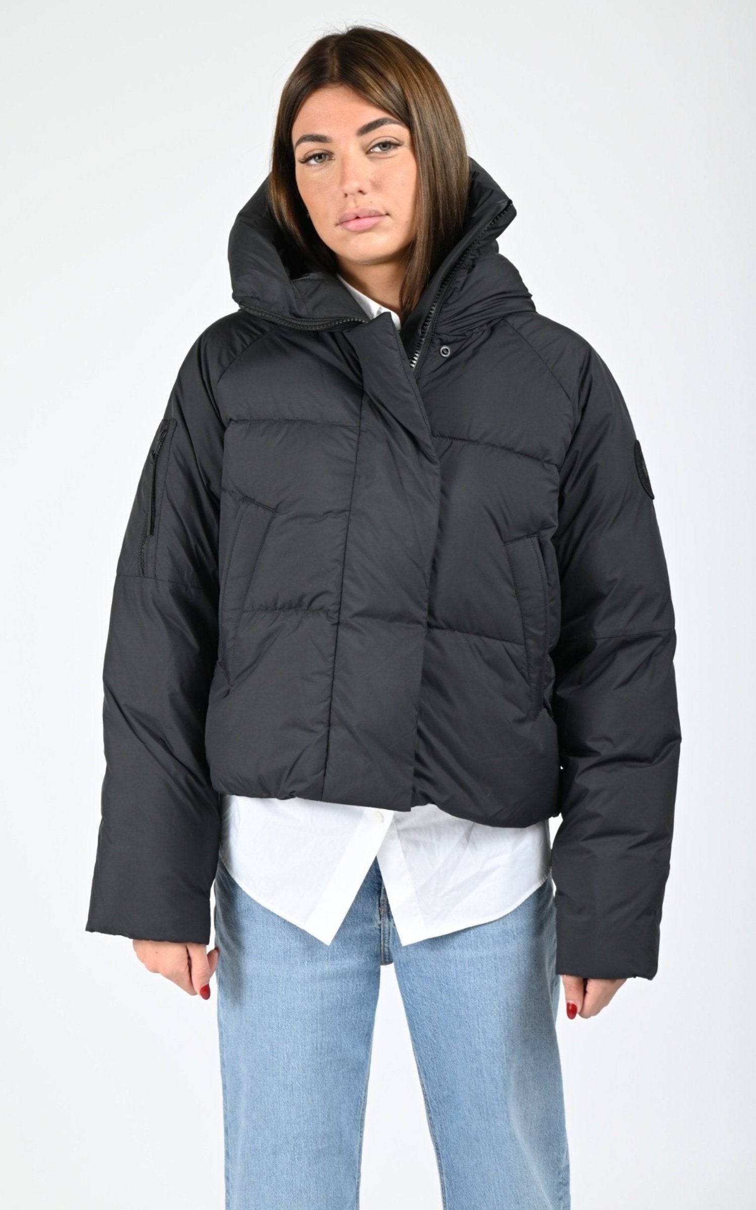 Bl doudoune Textile Femme Canada Goose, modèle Chilliwack puffer td 2088wt de couleur black 61