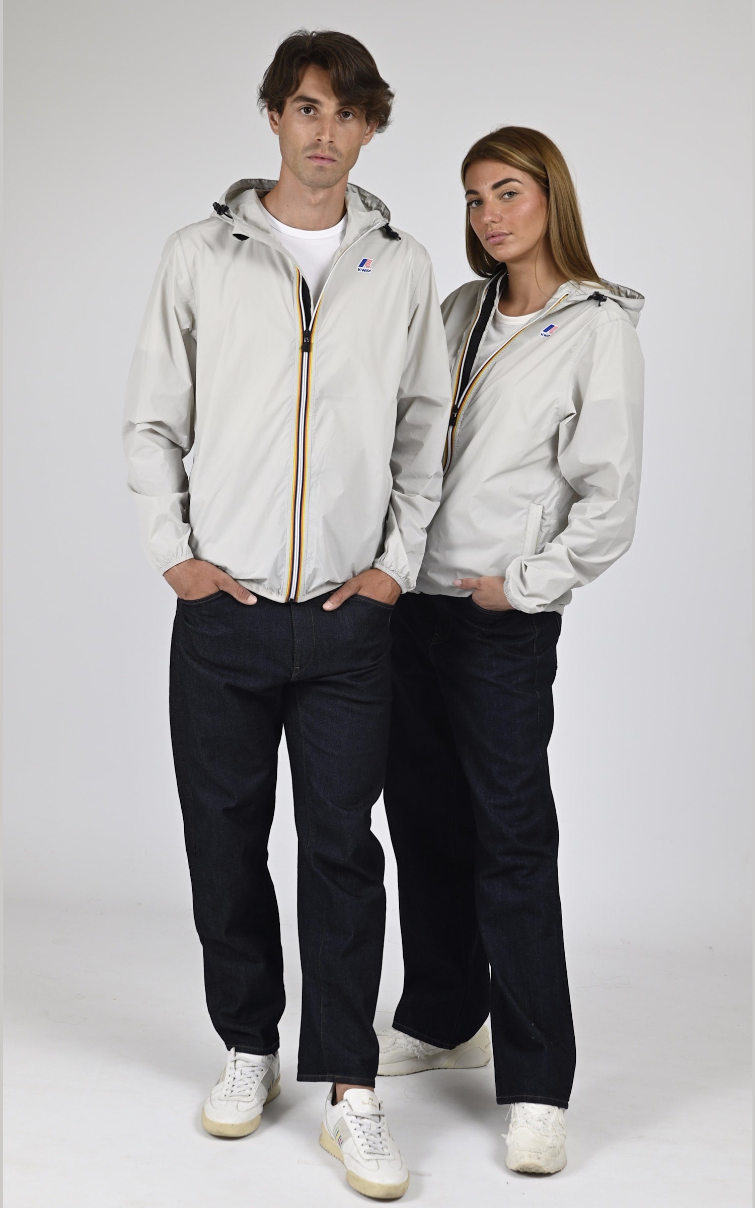 Blouson Textile Mixte K-way, modèle Claude 4.0 k2123zw de couleur beige / taupe 1