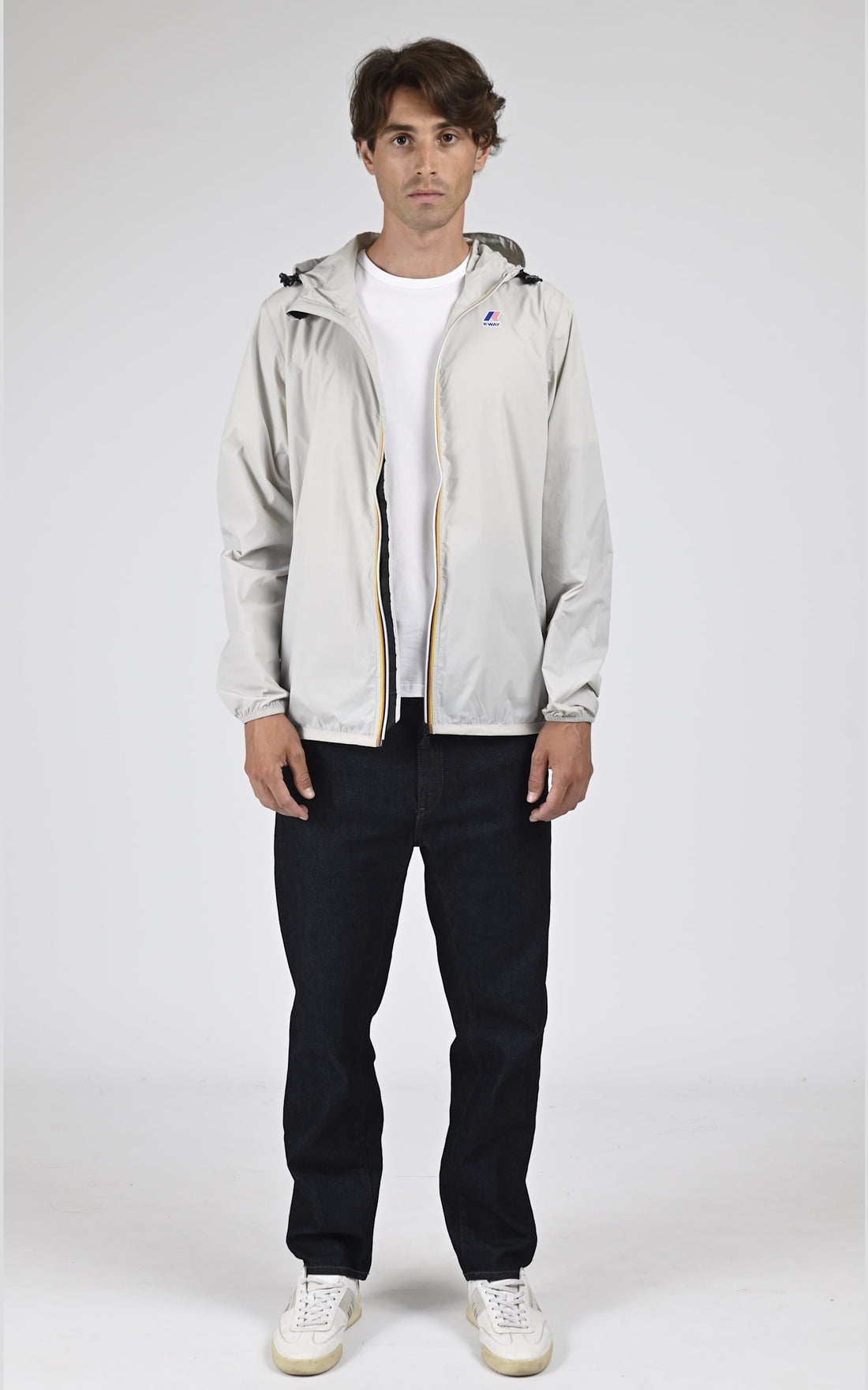 Blouson Textile Mixte K-way, modèle Claude 4.0 k2123zw de couleur beige / taupe