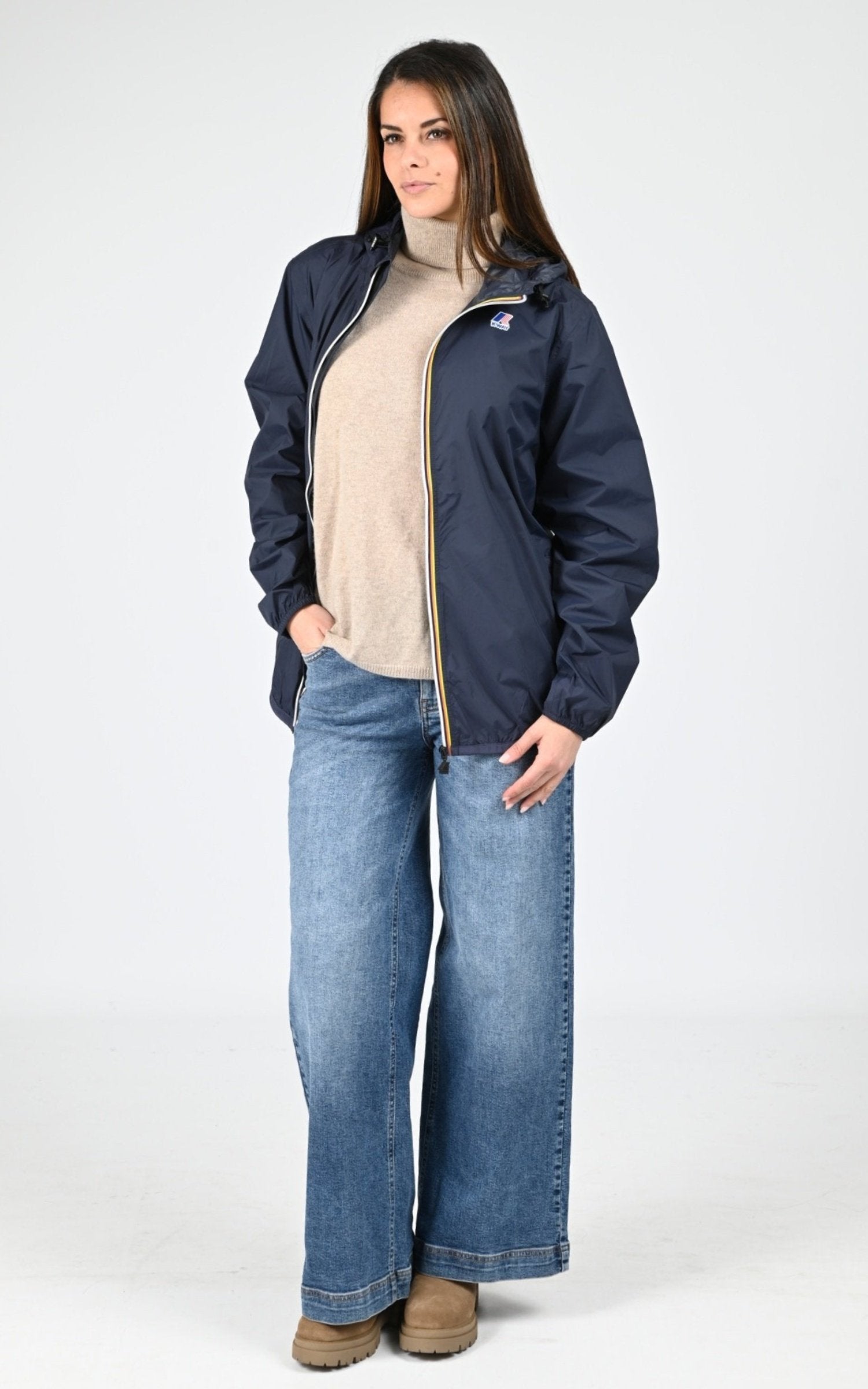 Blouson Textile Mixte K-Way, modèle Claude 4.0 k2123zw de couleur depht blue k89