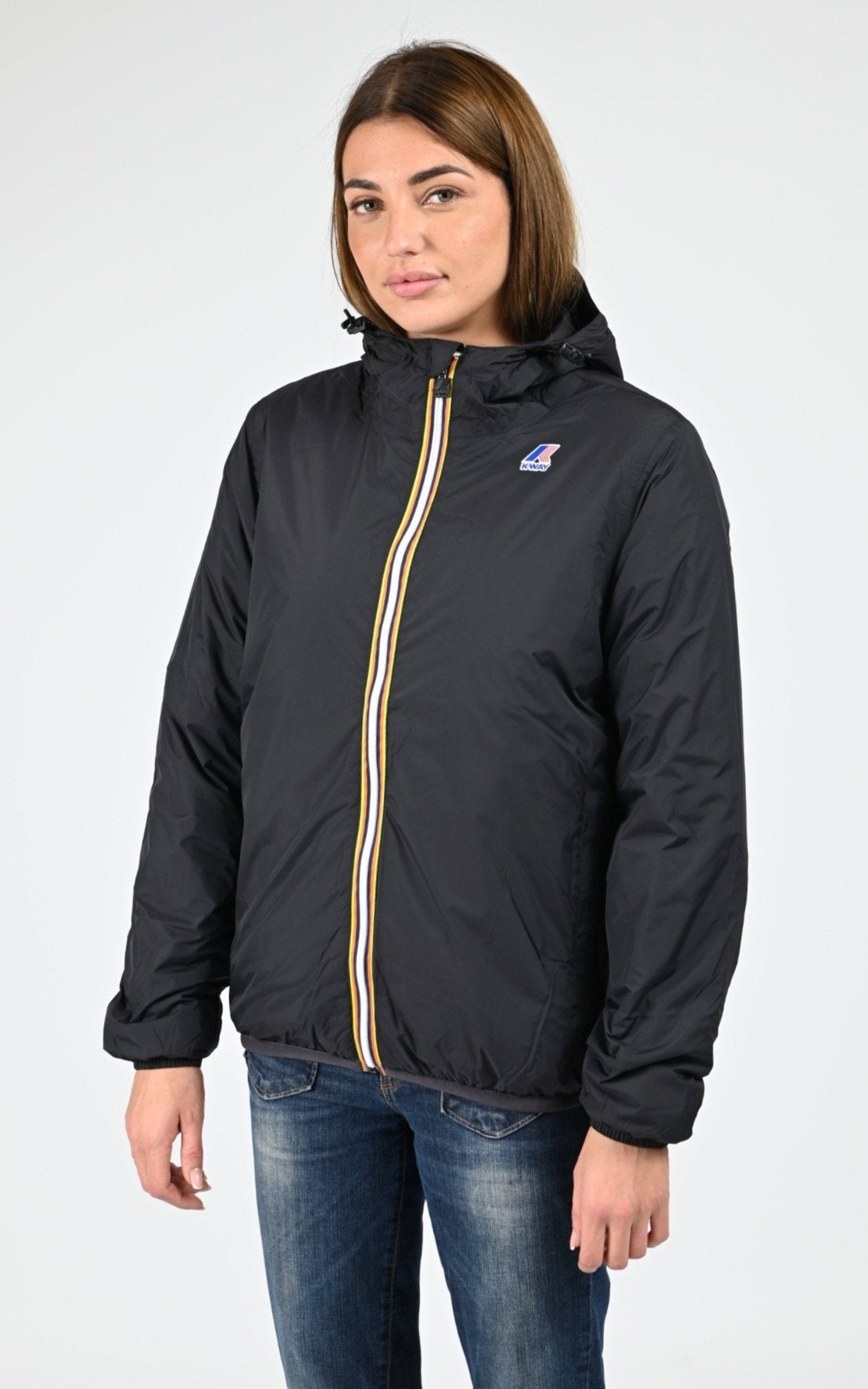 Blouson Textile Mixte K-Way, modèle Claude warm 4.0 k61273w de couleur black usy