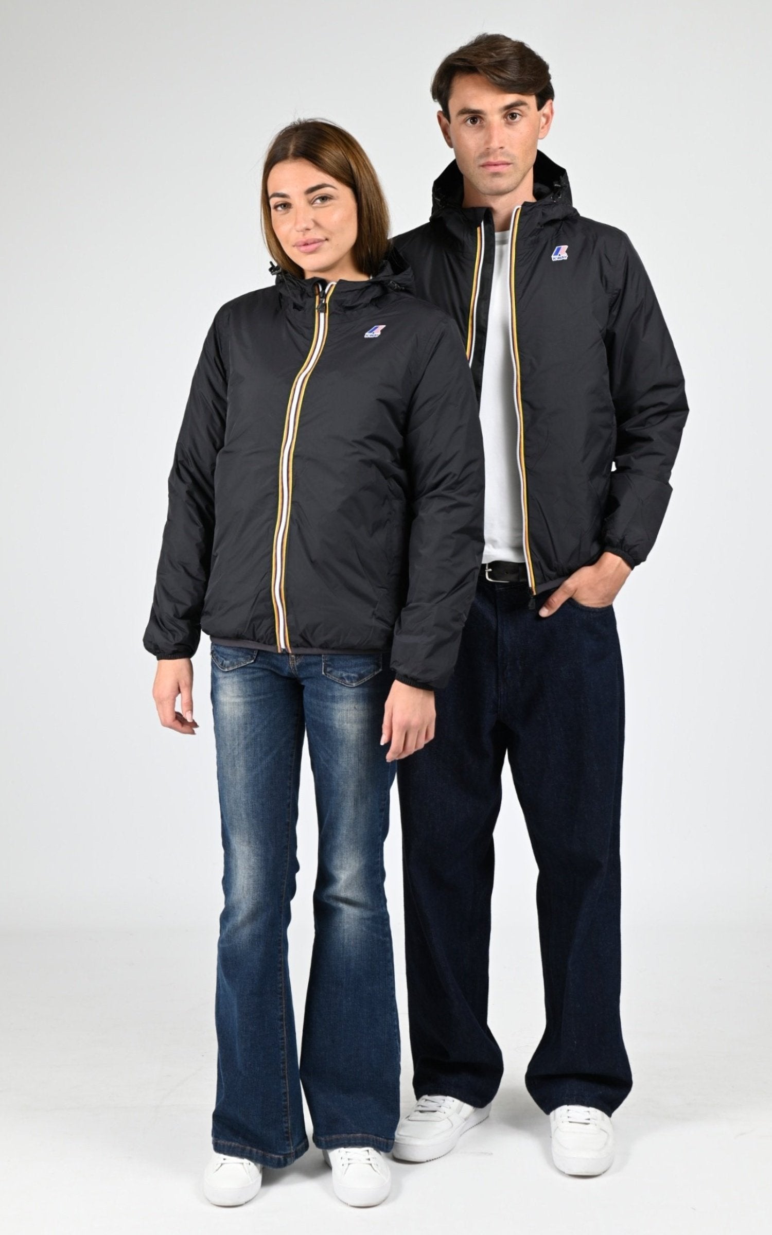 Blouson Textile Mixte K-Way, modèle Claude warm 4.0 k61273w de couleur black usy