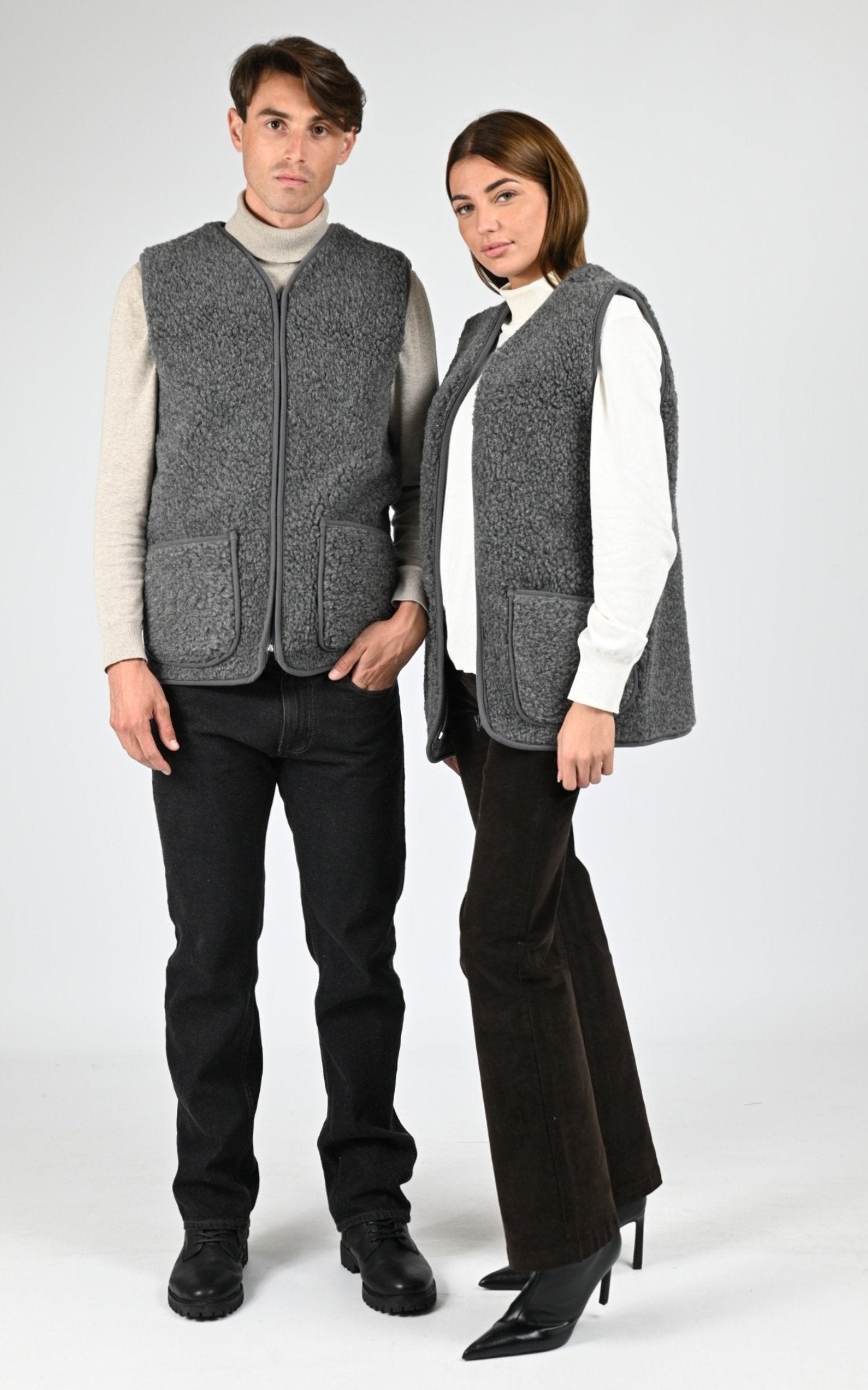 Gilet Textile Homme La Canadienne, modèle Cool de couleur anthracite