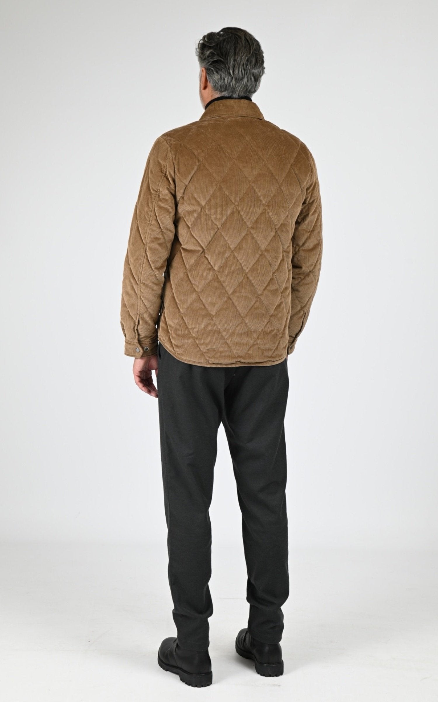 Veste Textile Homme Woolrich, modèle Corduroy alaskan 0s2014 de couleur coffee