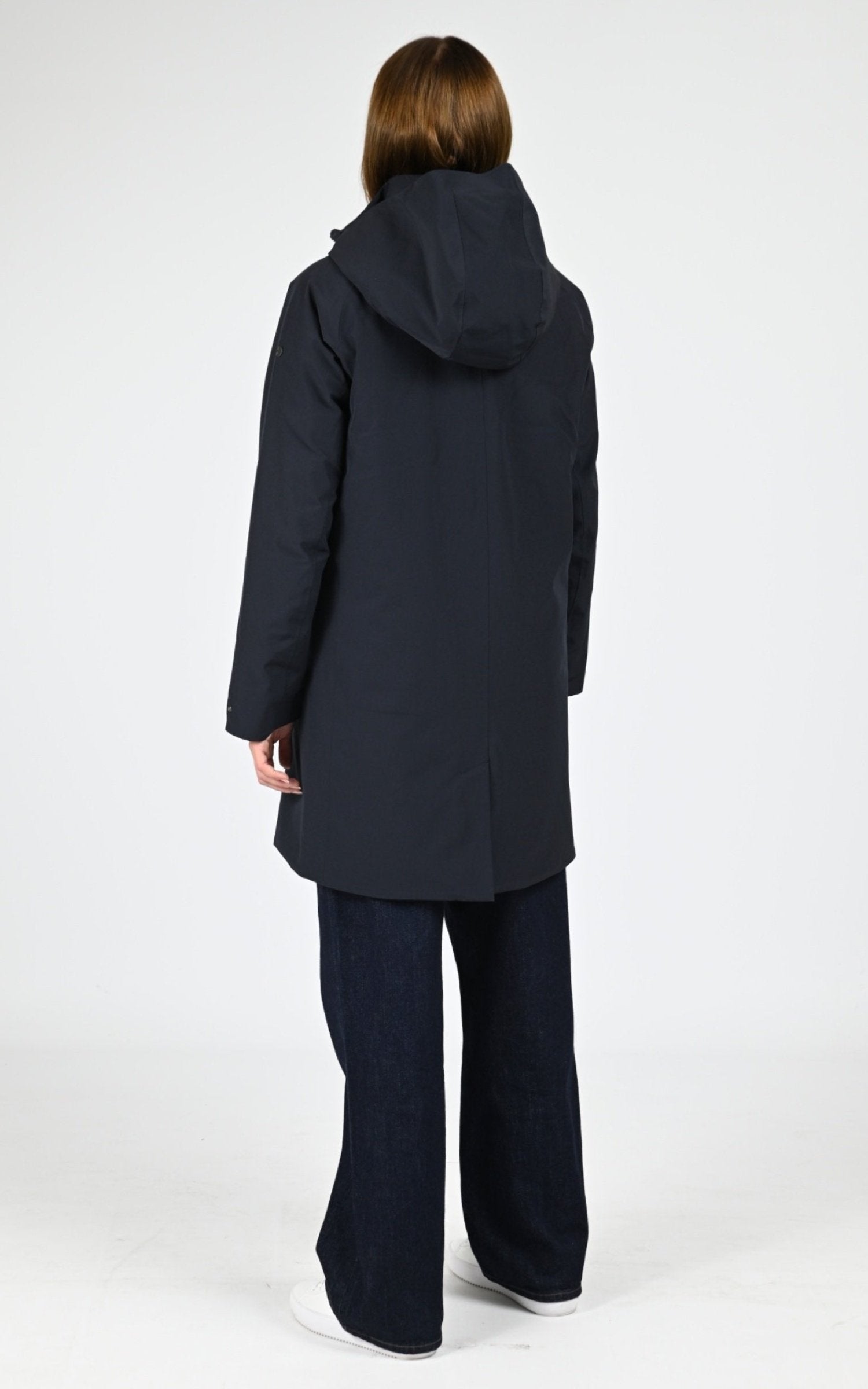 Parka Textile Femme Scandinavian Edition, modèle Cover ii de couleur midnight blue