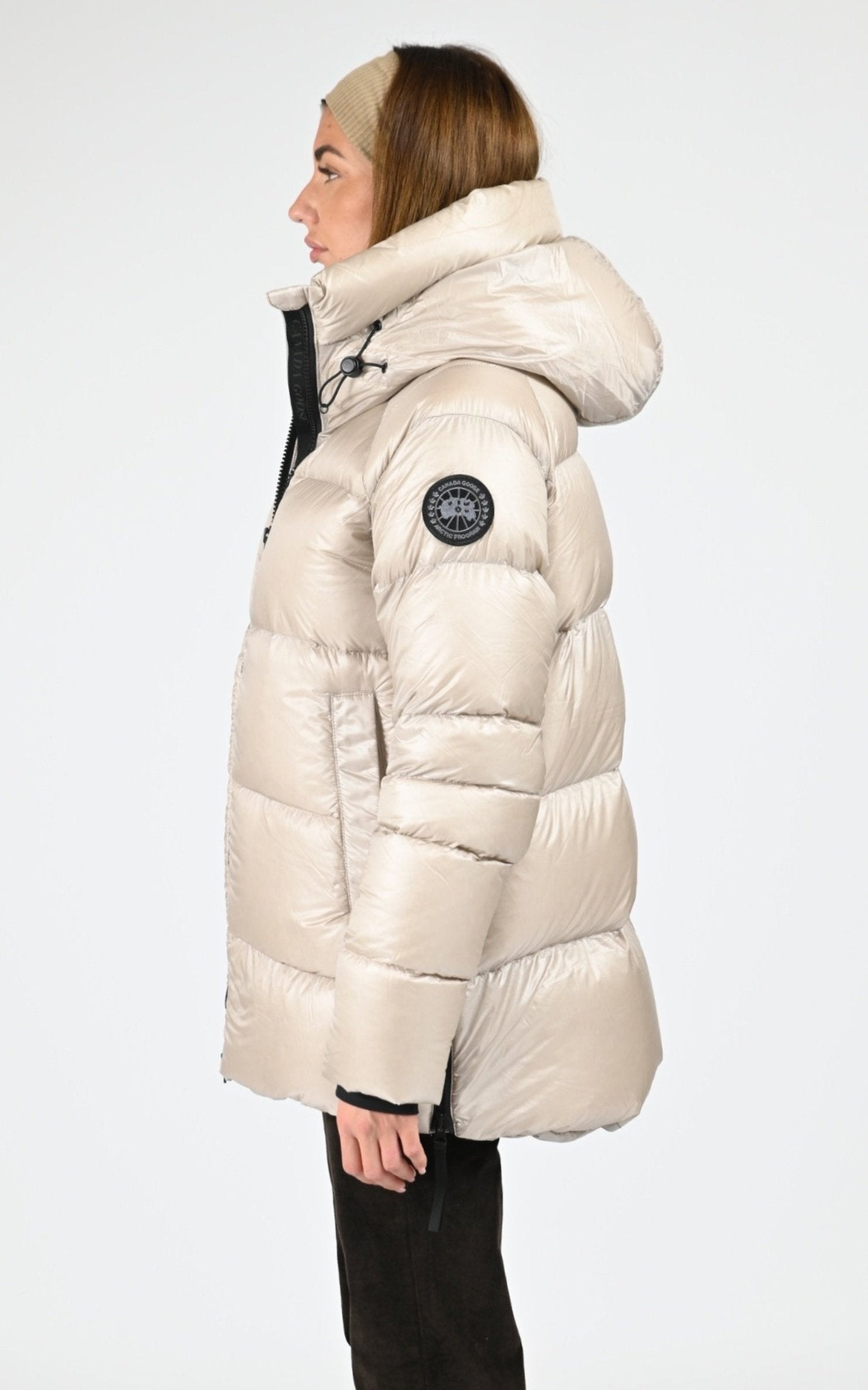 Ves doudoune Textile Femme Canada Goose, modèle Cypress puffer 2239lb de couleur limestone 432