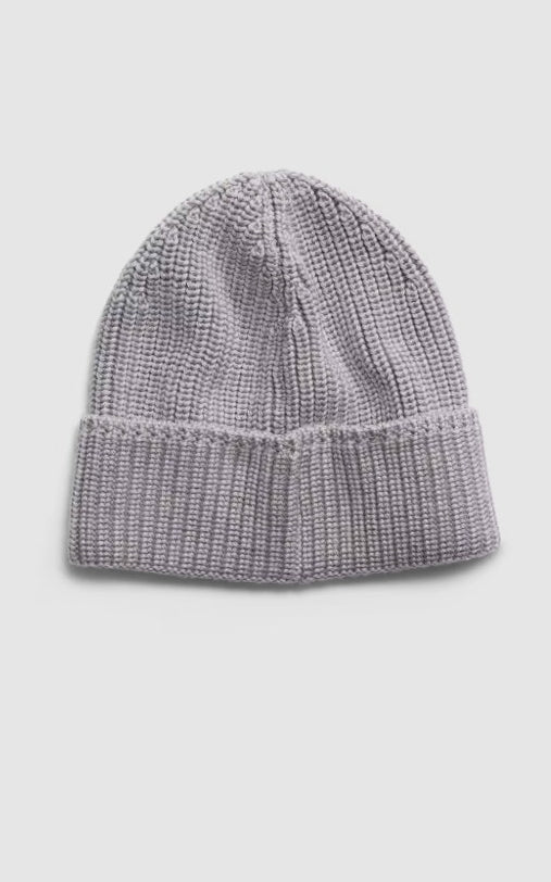Bonnet côtelé mixte gris
