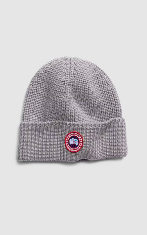 Bonnet côtelé mixte gris