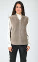 Gilet Femme D'hiver En Fausse Fourrure Douce - Sans Manches - Couleur Unie - Chaud Et élégant - Pour Extérieur Et Occasions Décontractées - 1