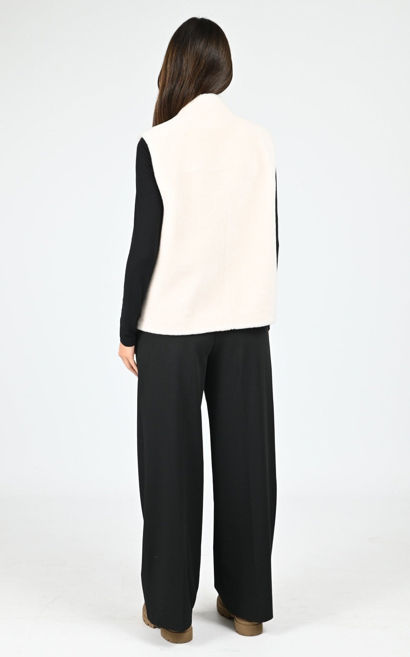 Gilet sans manches laine Chelly beige