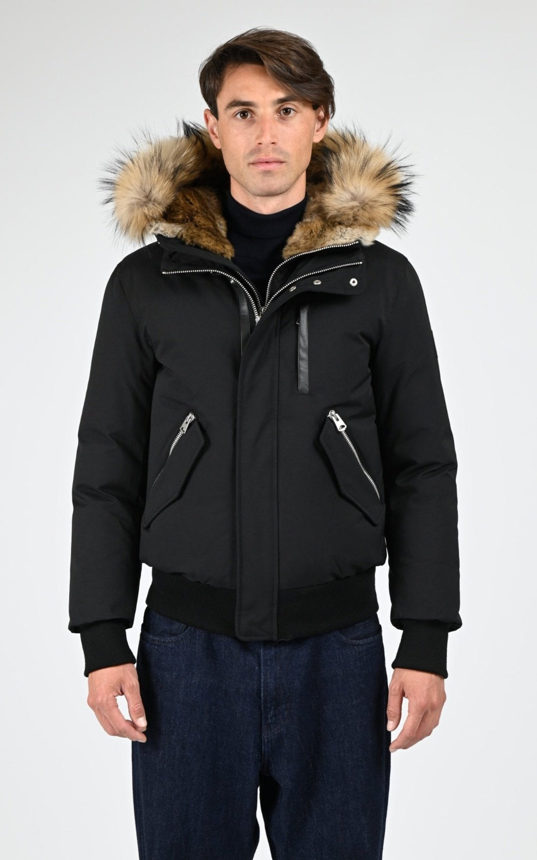 Bl doudoune Textile Homme Mackage, modèle Dixon-f de couleur noir - vue ouverte