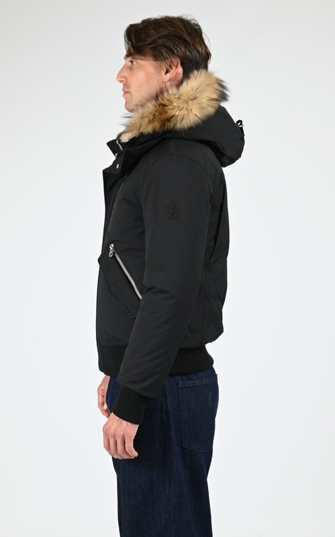 Bl doudoune Textile Homme Mackage, modèle Dixon-f de couleur noir - vue ouverte