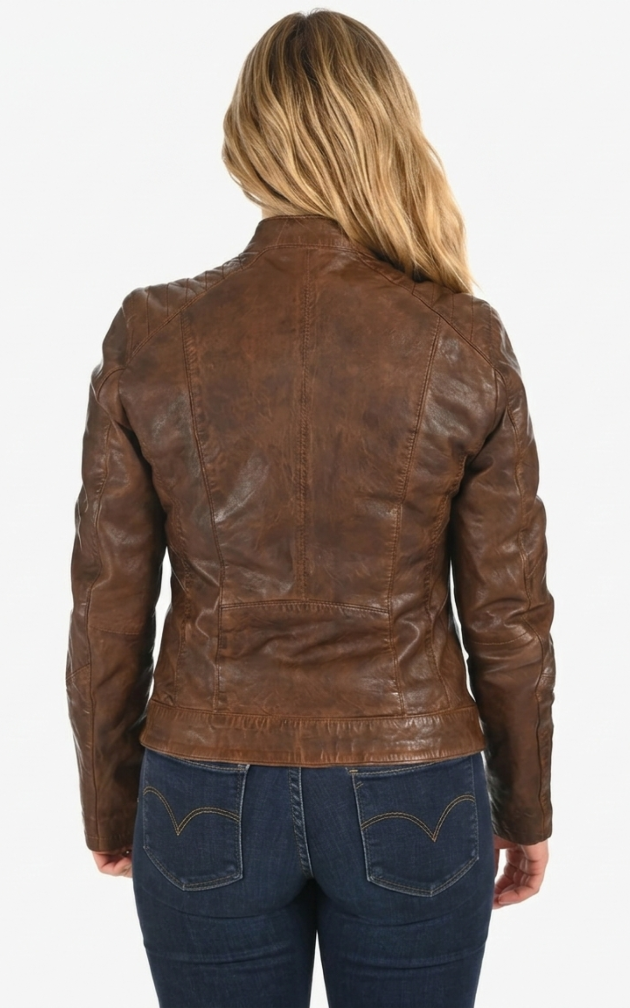 Blouson en cuir d&