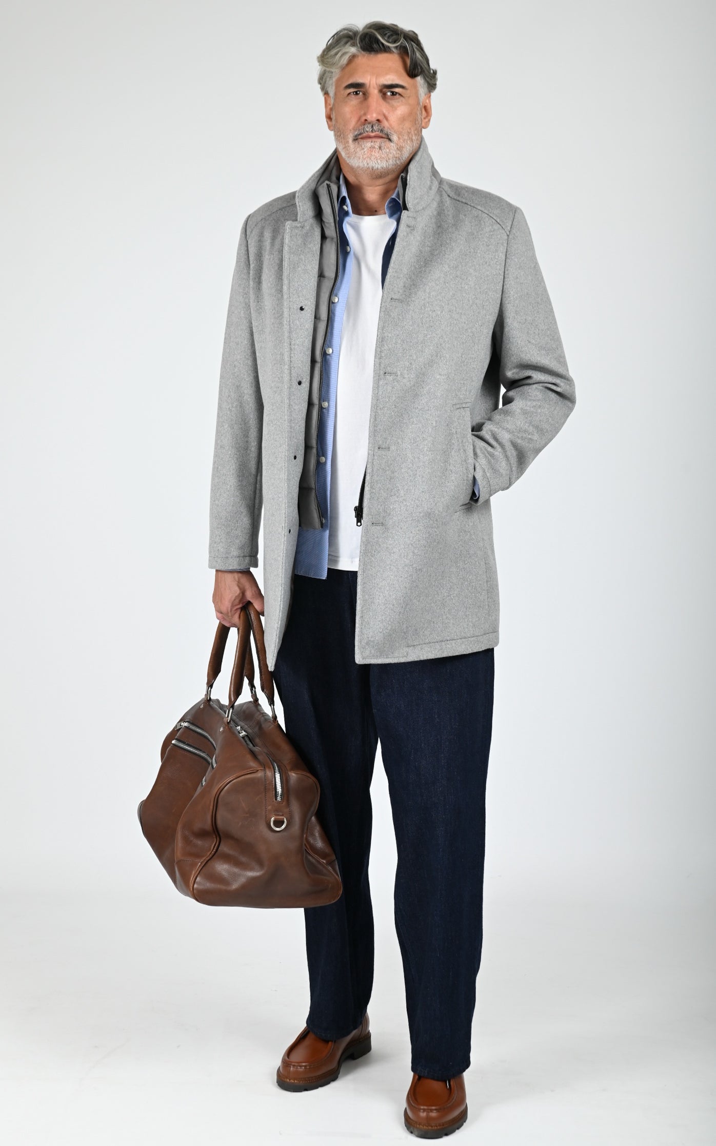 Manteau Duran laine gris