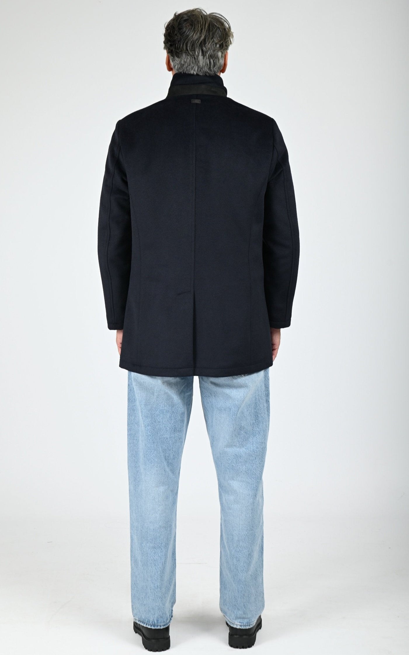Manteau Duran laine bleu marine
