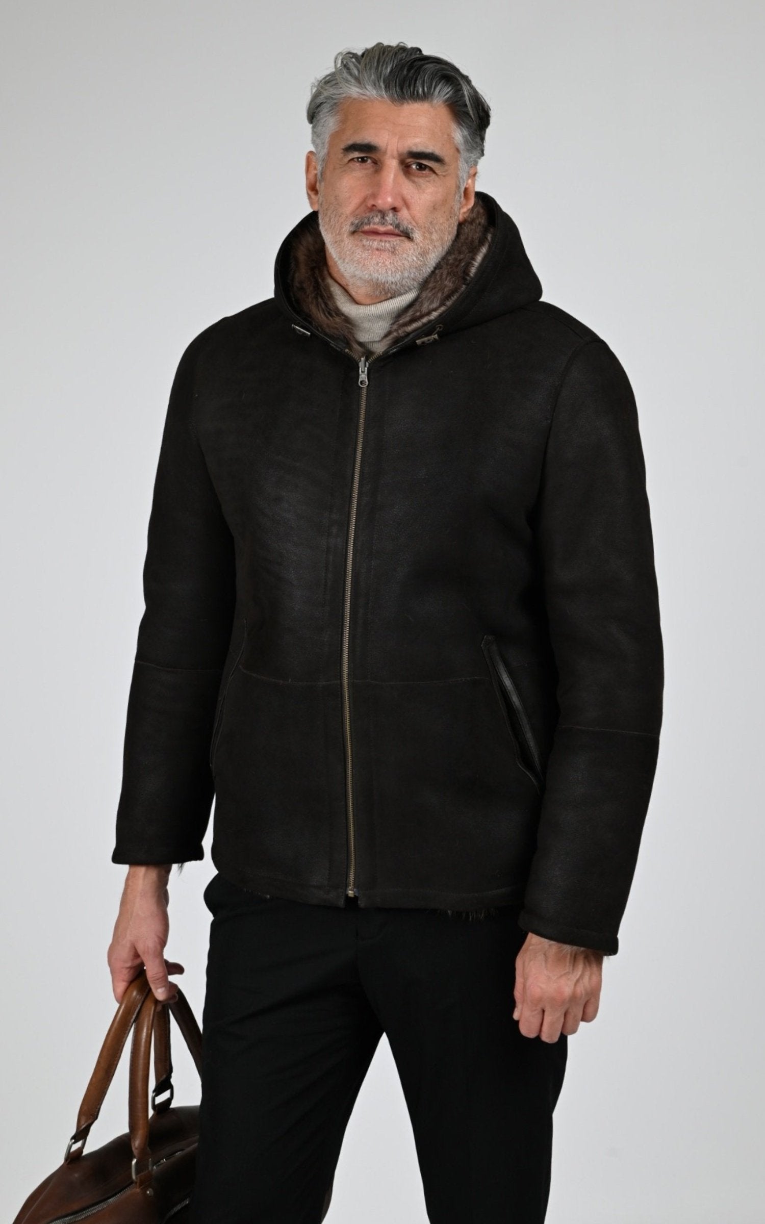 Veste Df Homme La Canadienne, modèle E2016k de couleur brown