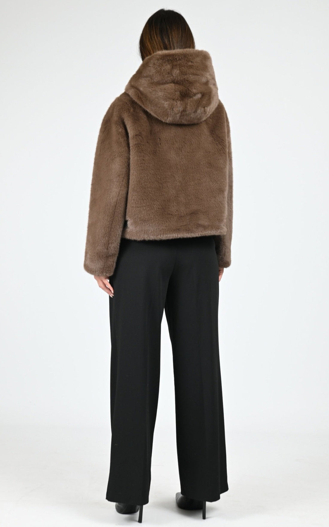 Blouson Textile Femme Blonde No.8, modèle Elle de couleur dark brown 5000