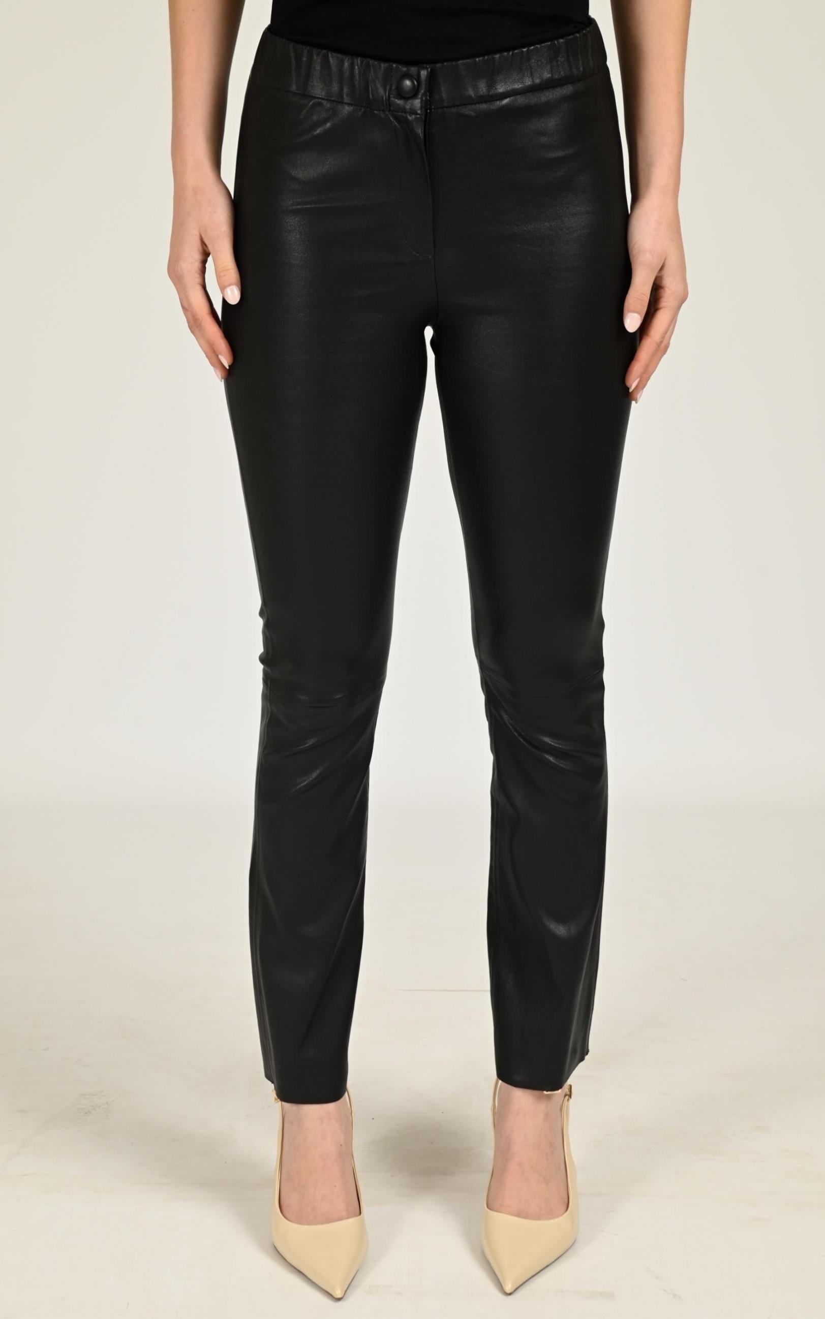Pantalon Cuir Femme Oakwood, modèle Freya 64646 de couleur noir