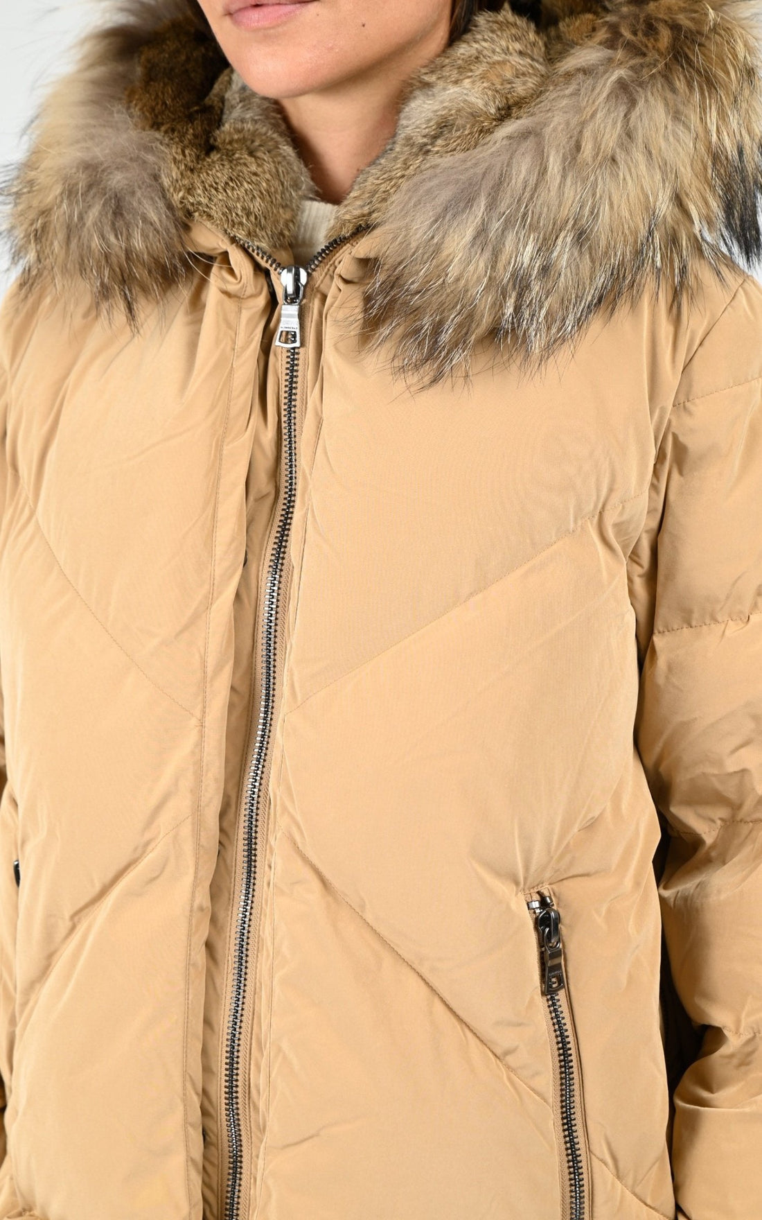 Ves doudoune Textile Femme Blonde No.8, modèle Frost 515 de couleur croissant 5400