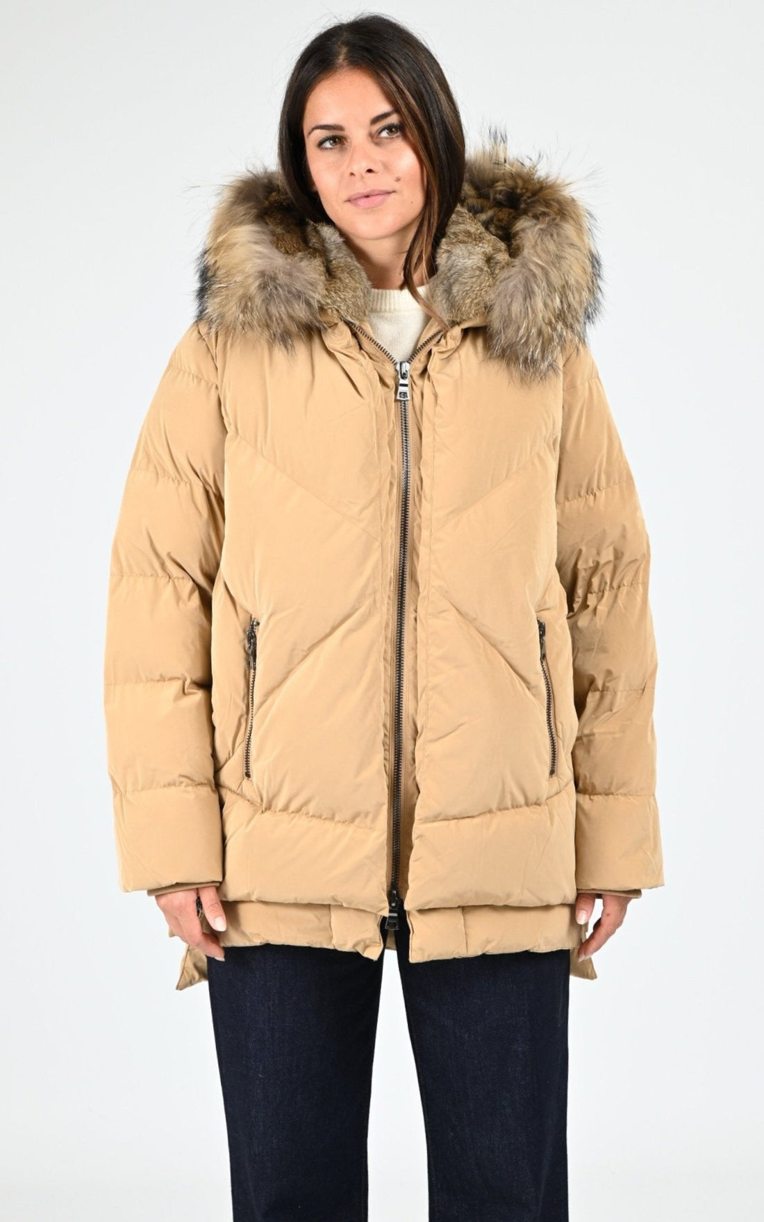 Ves doudoune Textile Femme Blonde No.8, modèle Frost 515 de couleur croissant 5400