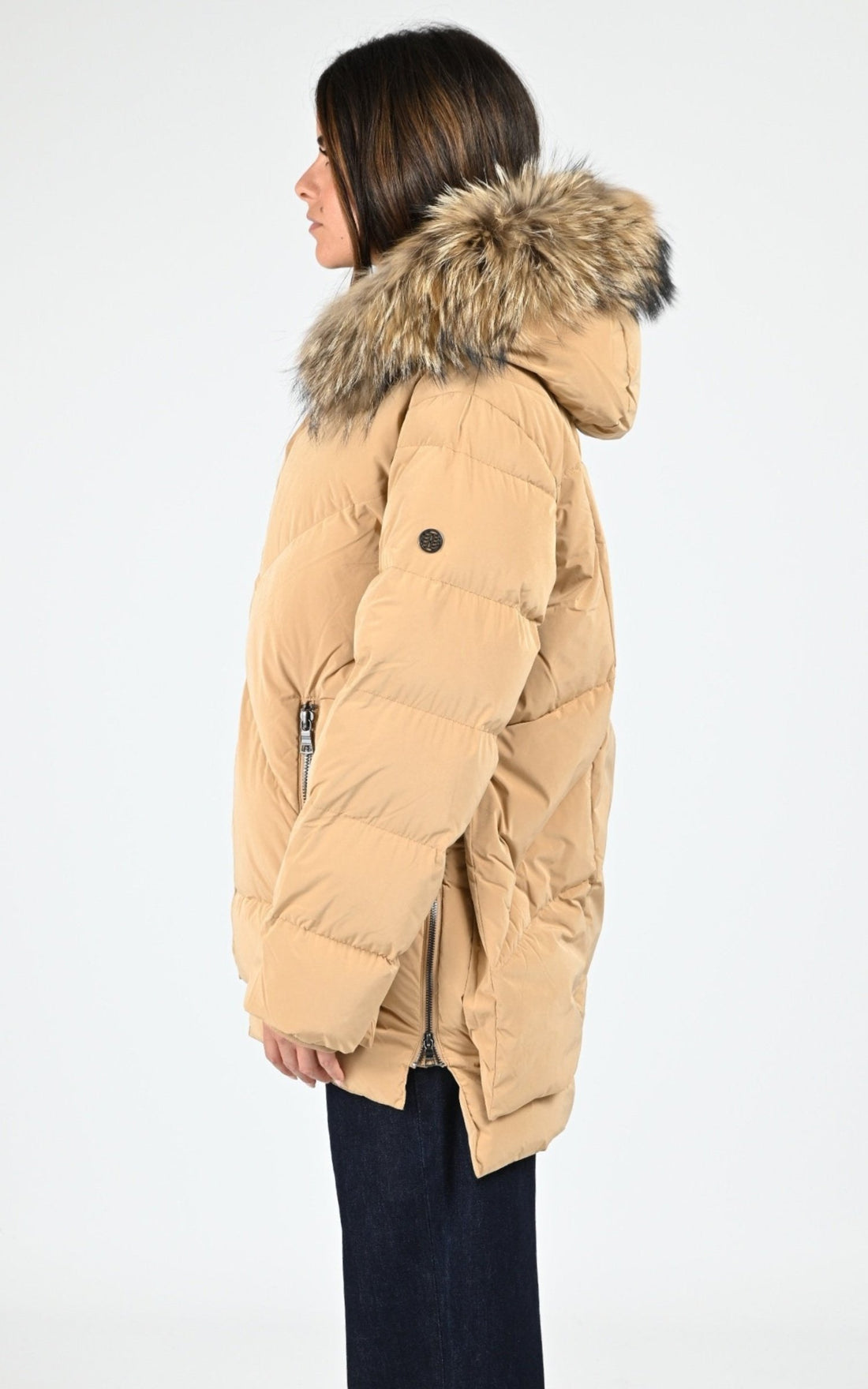 Ves doudoune Textile Femme Blonde No.8, modèle Frost 515 de couleur croissant 5400