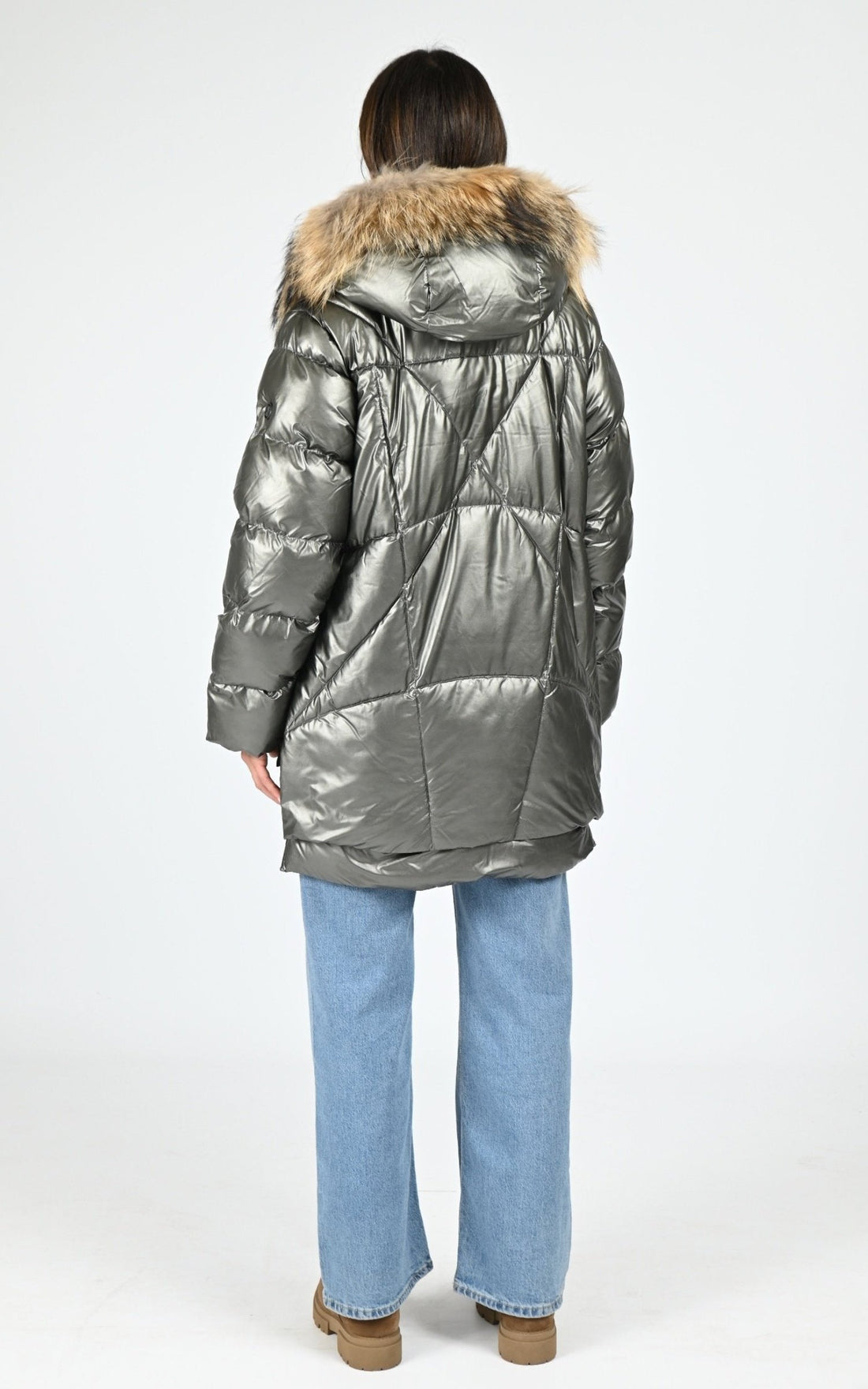 Ves doudoune Textile Femme Blonde No.8, modèle Frost m 515 de couleur dark khaki 7500