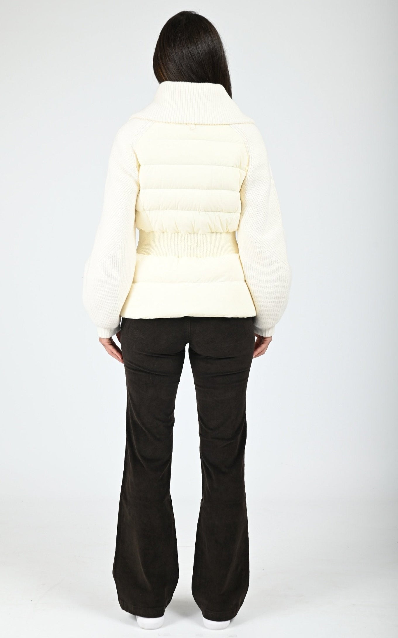 Doudoune bi-matière Foxy blanc