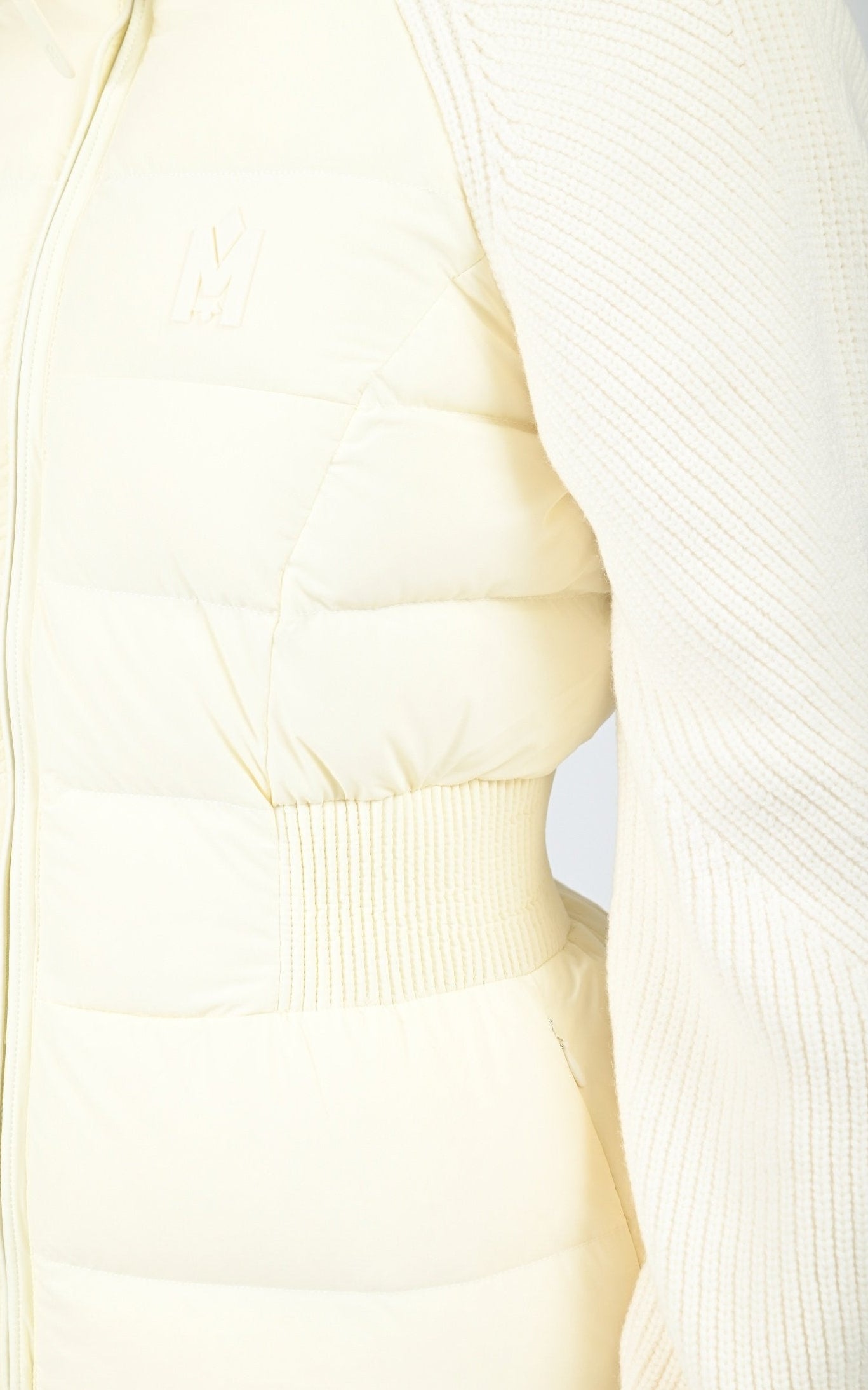 Doudoune bi-matière Foxy blanc