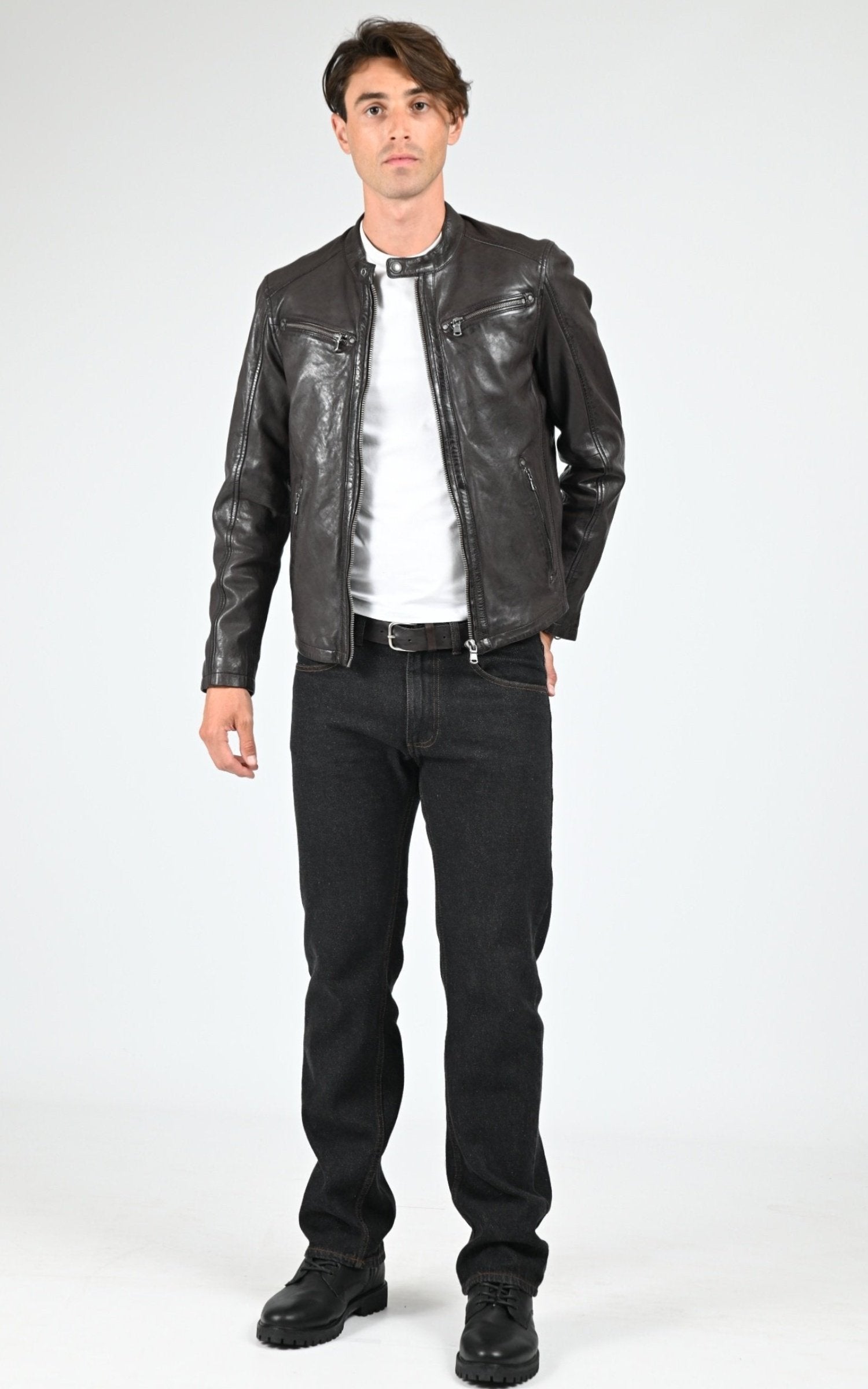 A "GAFINO 101843" Marron Daytona 73 Blouson Homme opened photo