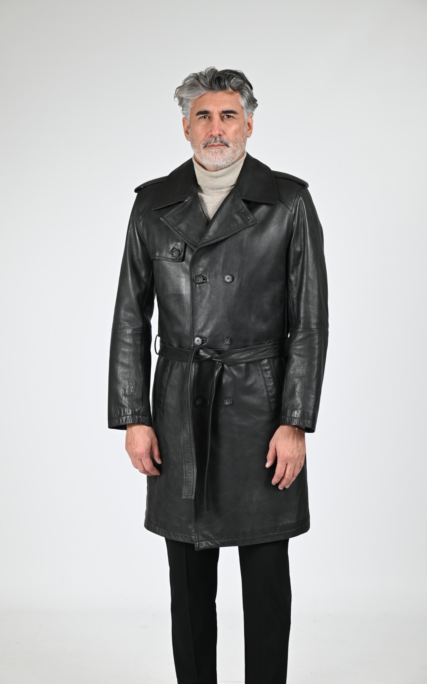 A "GEORGES" Marron La Canadienne Manteau Homme opened photo